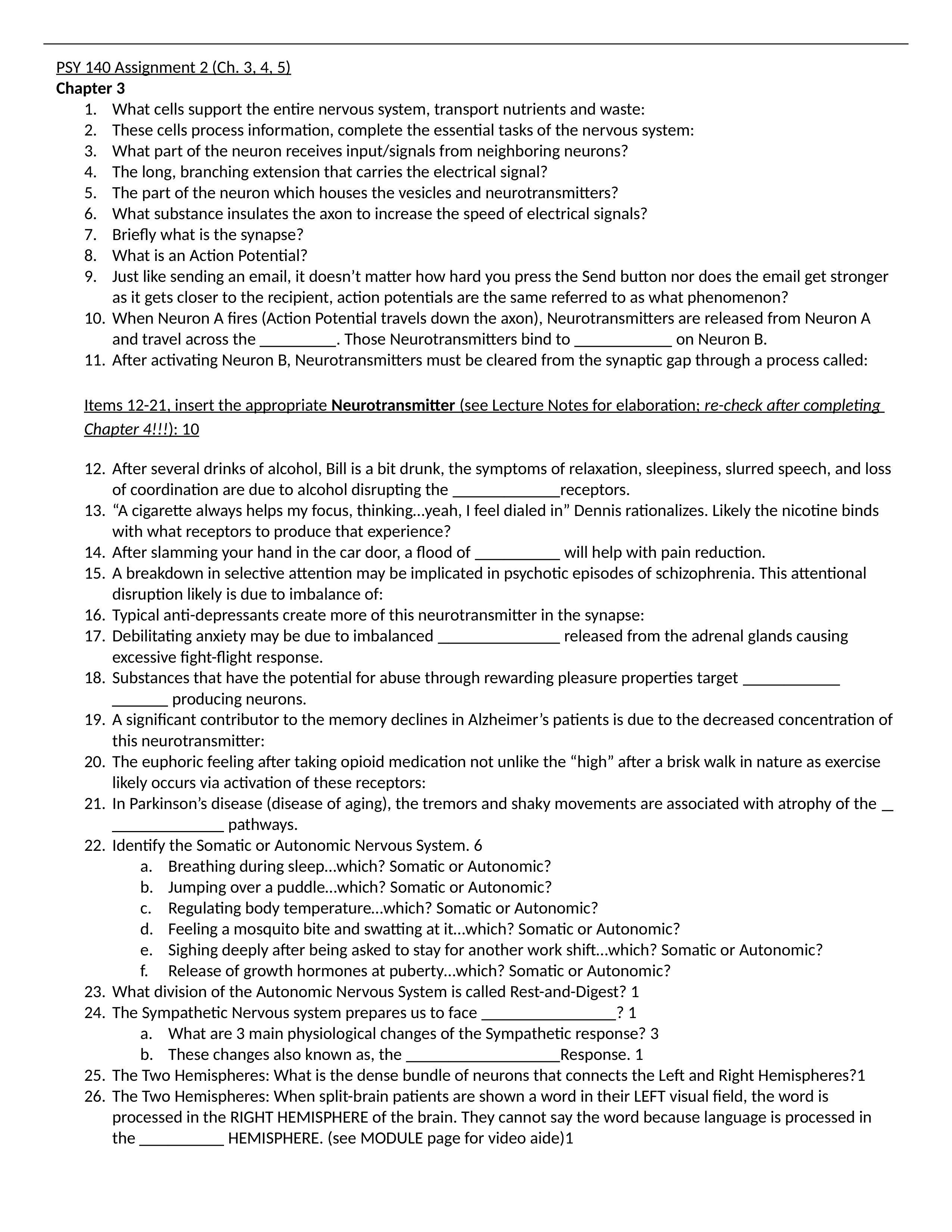 PSY 140 Assignment 2 Ch 3 4 5 Biopsychology-1-1.docx_dicj7dz3z9t_page1