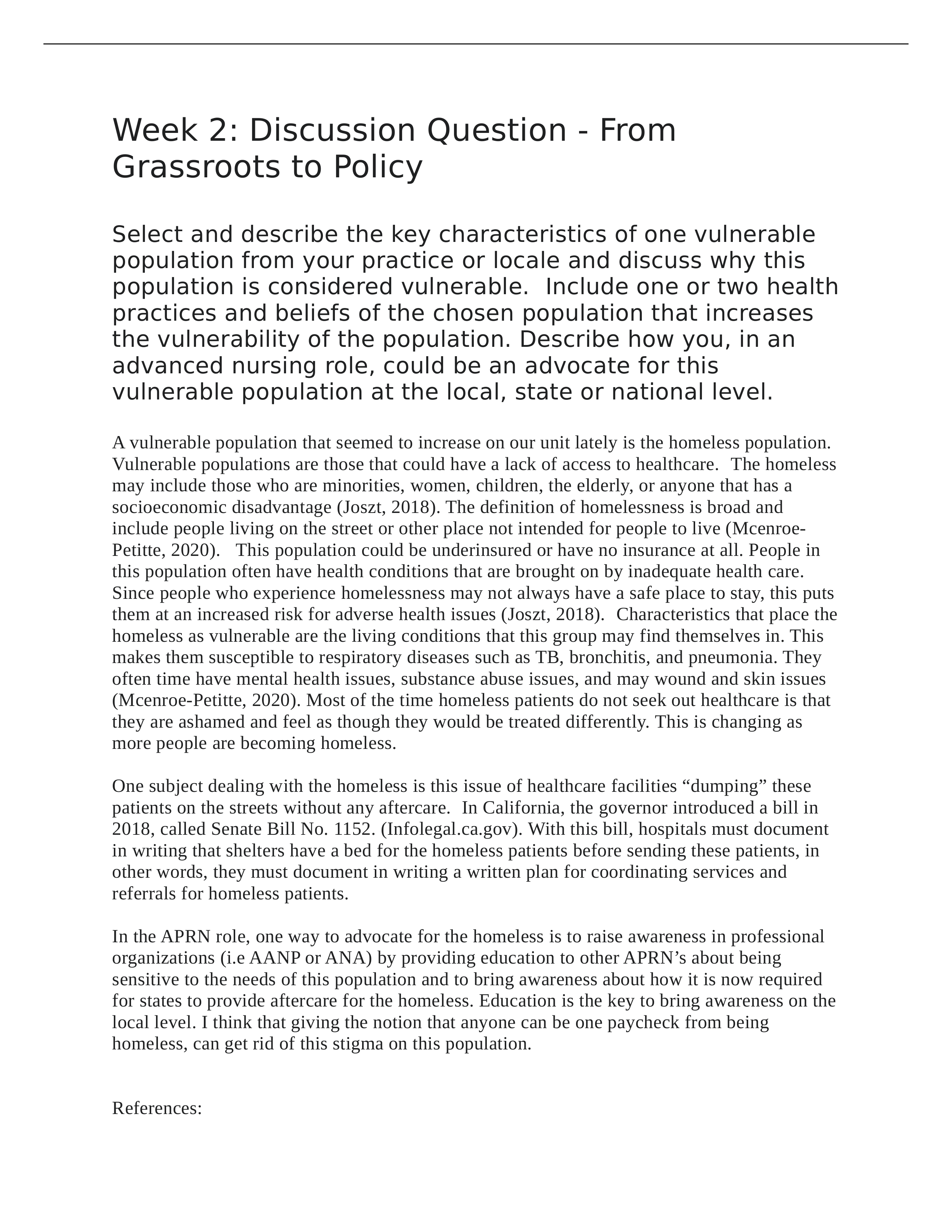 Week 2 Discussion Question - From Grassroots to Policy.docx_difw5rcjmpm_page1