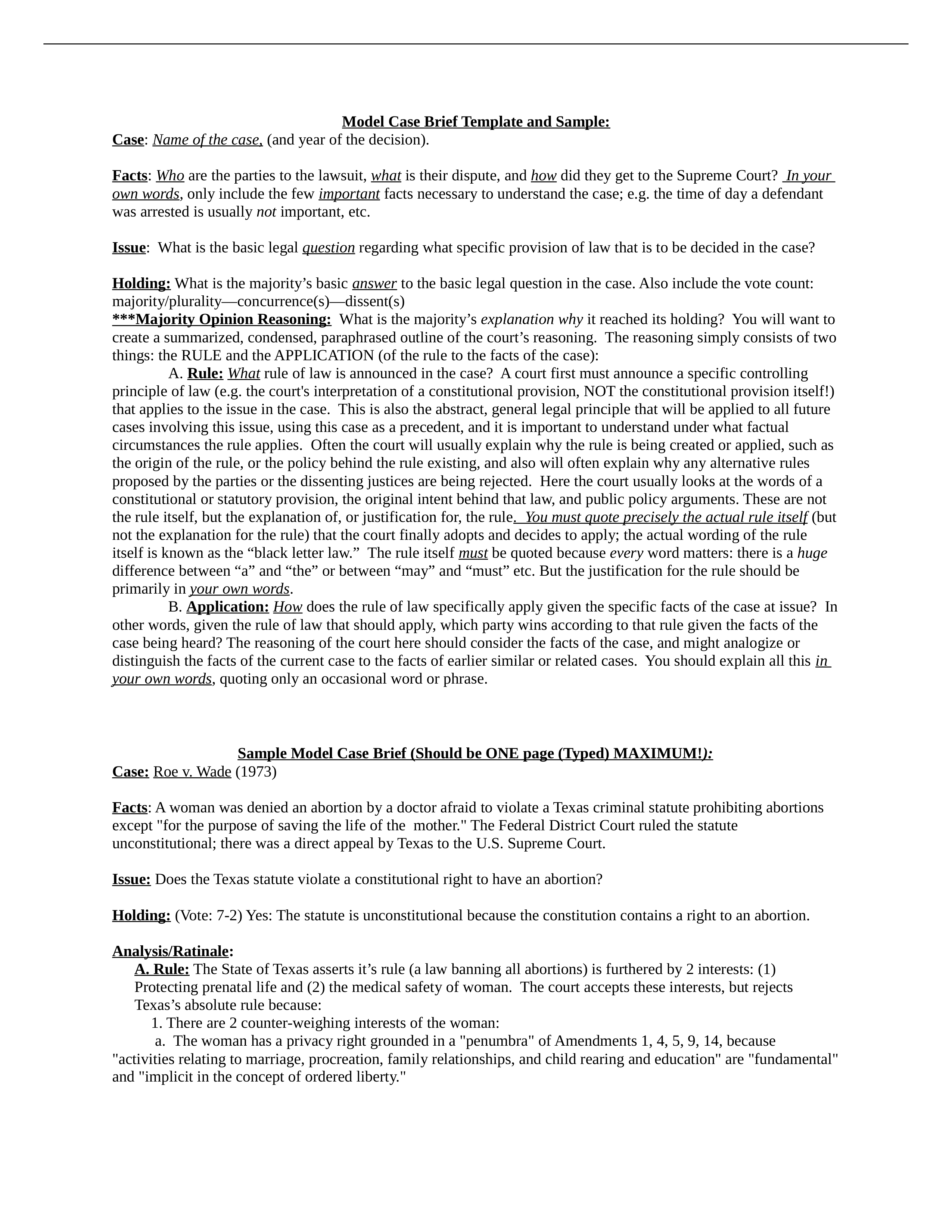 Model Case Brief Template and Sample_diyde77t6h3_page1