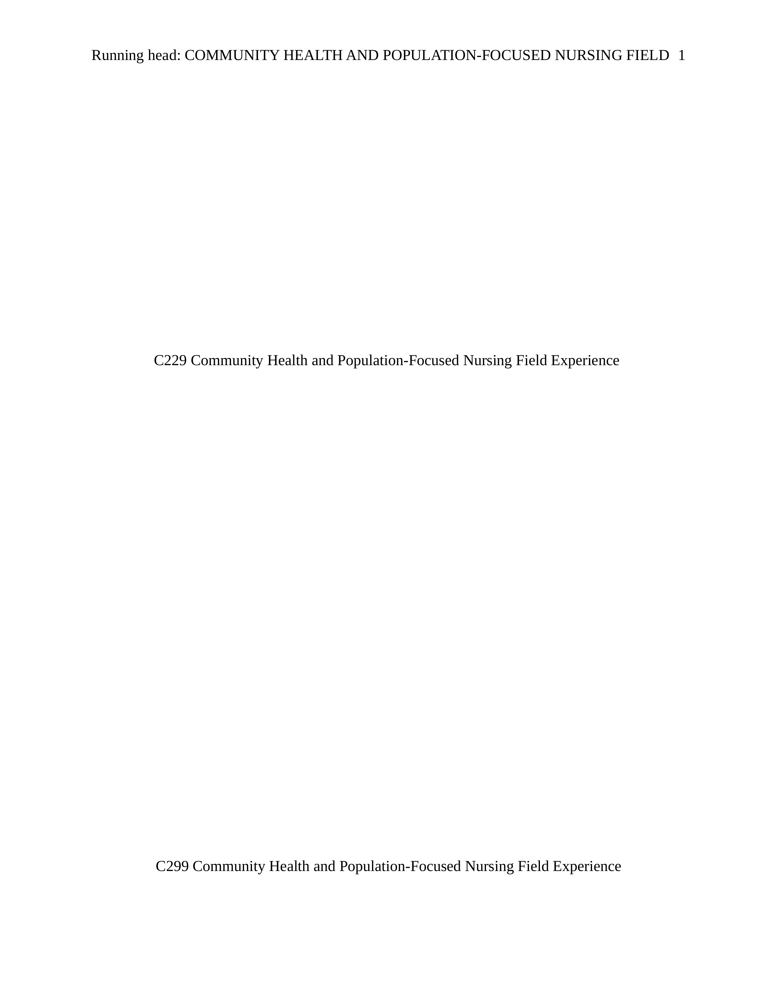 C229 Community Health and Population-Focused Nursing Field Experience (1).docx_djbbywoi3fn_page1