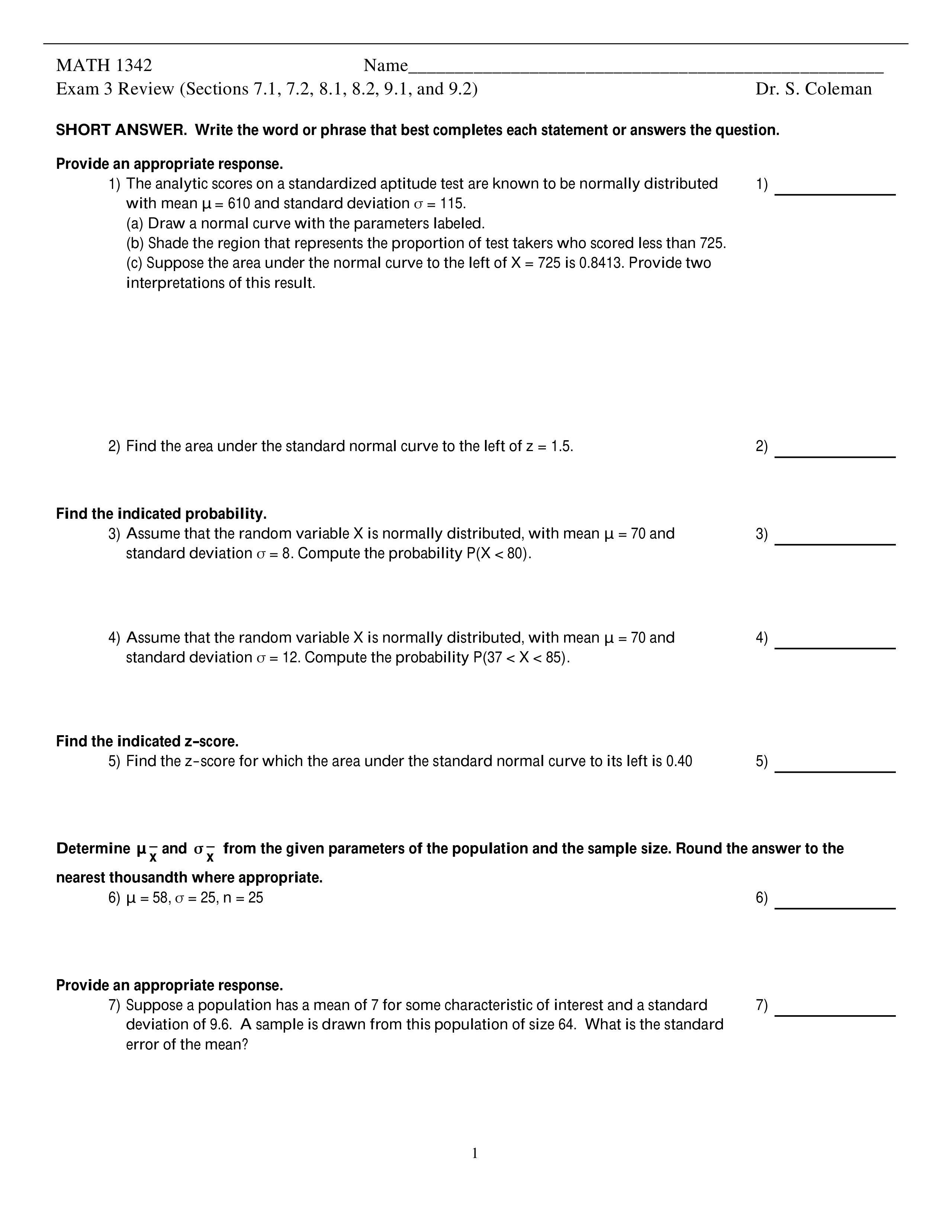 MATH 1342 Exam 3 Review 2020.pdf_djf260wihg2_page1