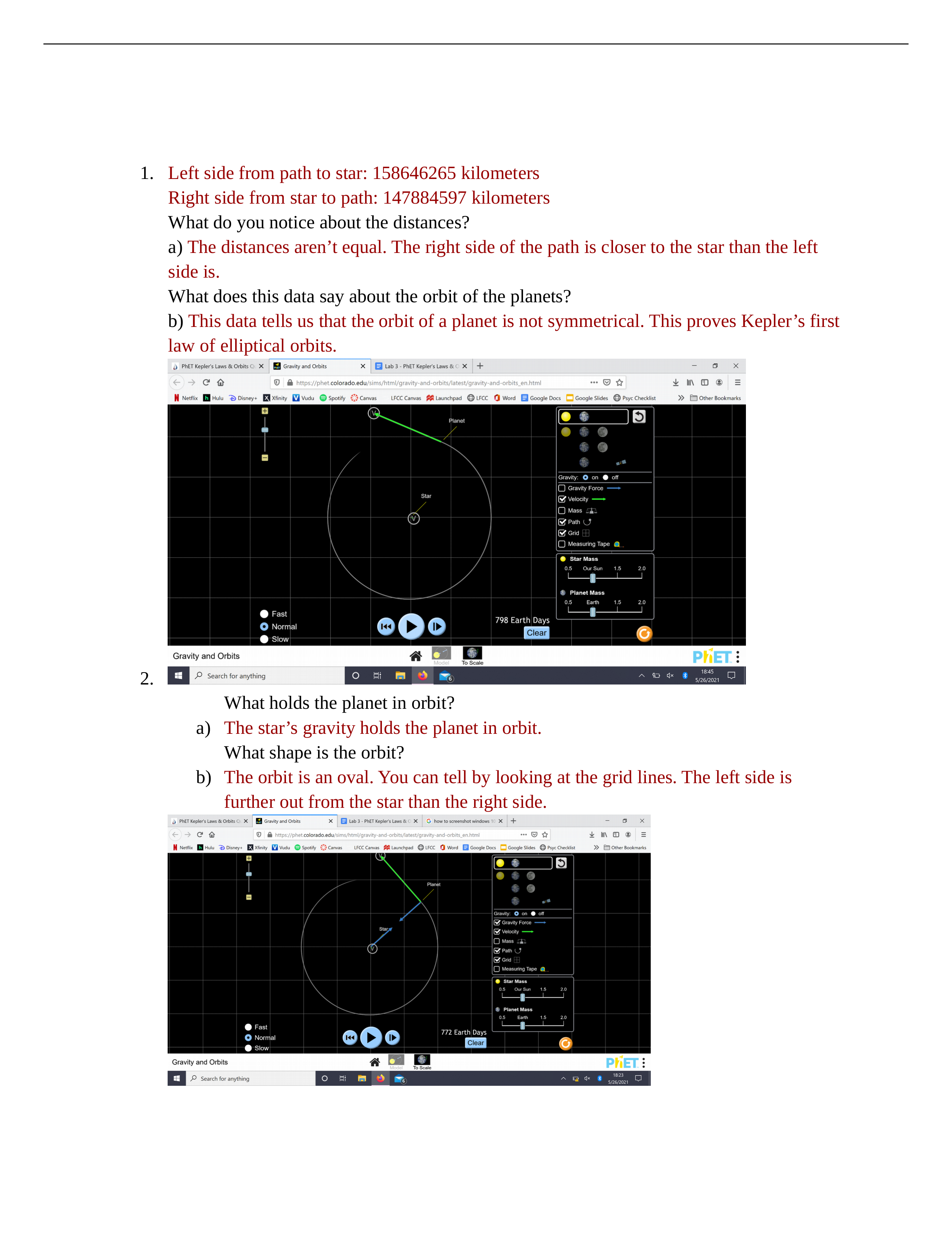 Lab 3 - PhET Kepler's Laws & Orbits.docx_djhlqs528ym_page1