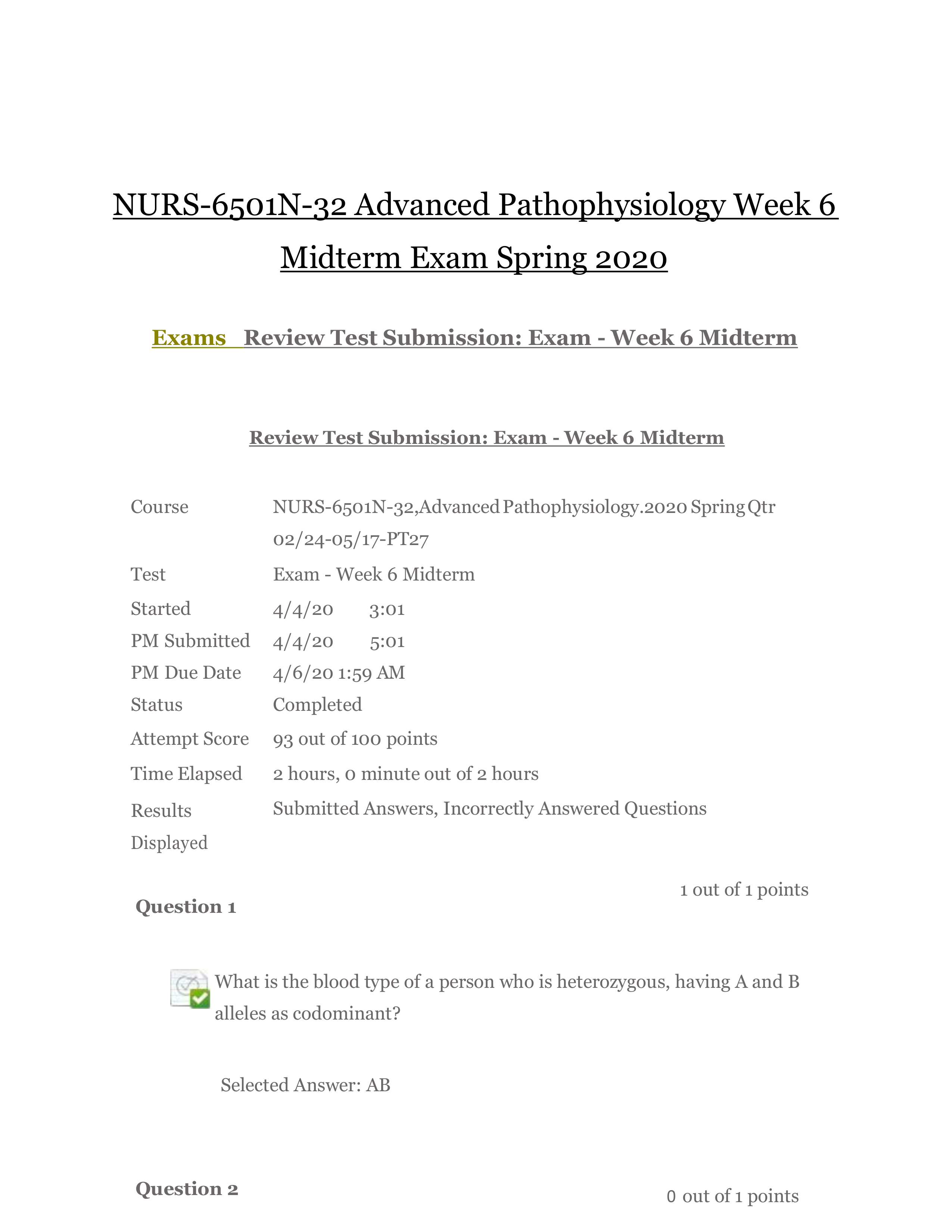 NURS-6501N-32 Advanced Pathophysiology Week 6 Midterm Exam Spring 2020.pdf_djo9dtvy2rs_page1