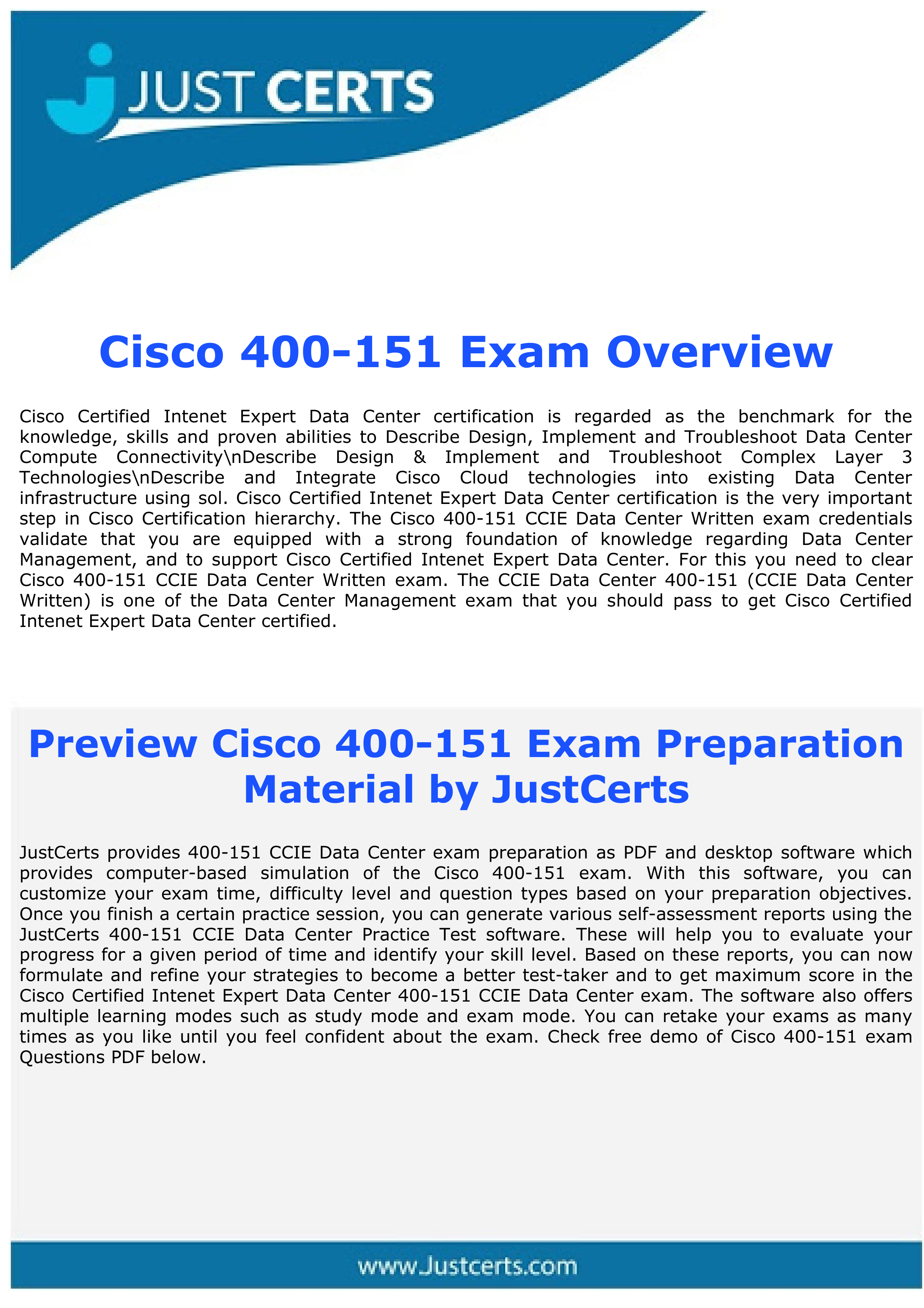 Updated Cisco 400-151 Dumps | CCIE Data Center Written Exam_djpqsuck216_page1