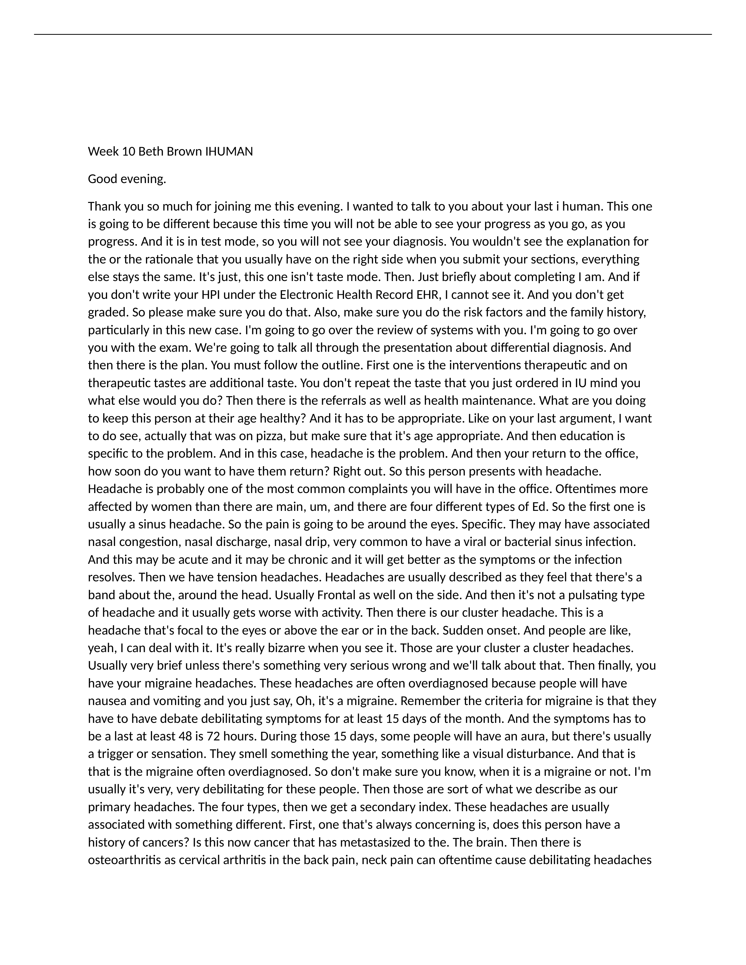 Week 10 Beth Brown IHUMAN transcript.docx_djsy60i181g_page1