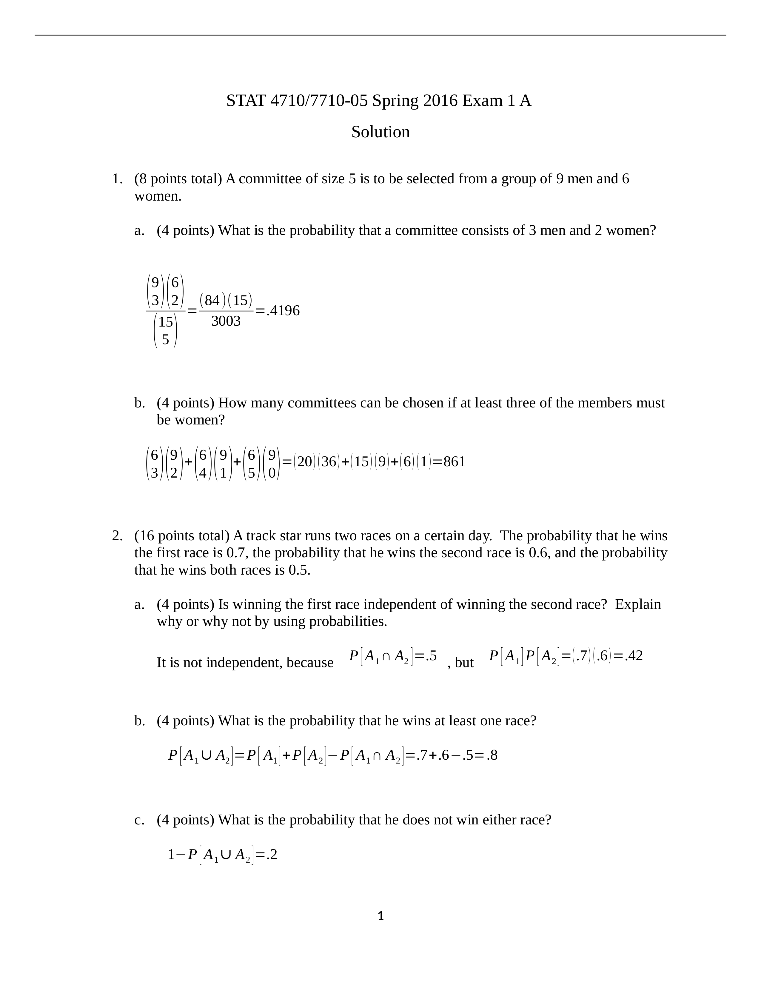 STAT 7710 Exam 1 Version A Solution_djtsgnp0sob_page1