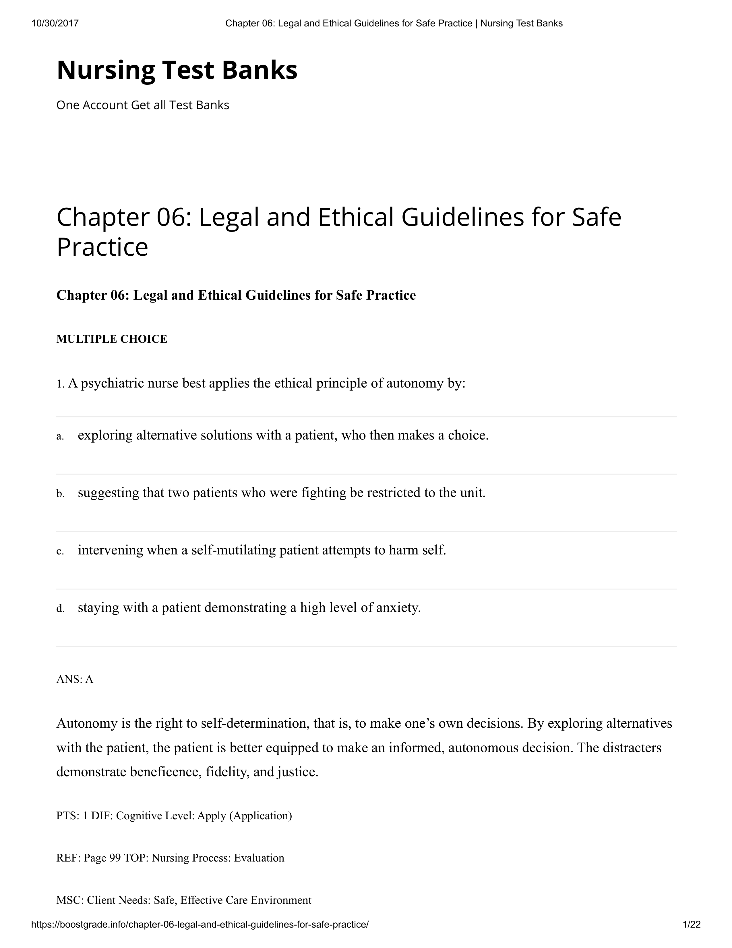 Chapter 06_ Legal and Ethical Guidelines for Safe Practice _ Nursing Test Banks.pdf_djvbiufg9zm_page1