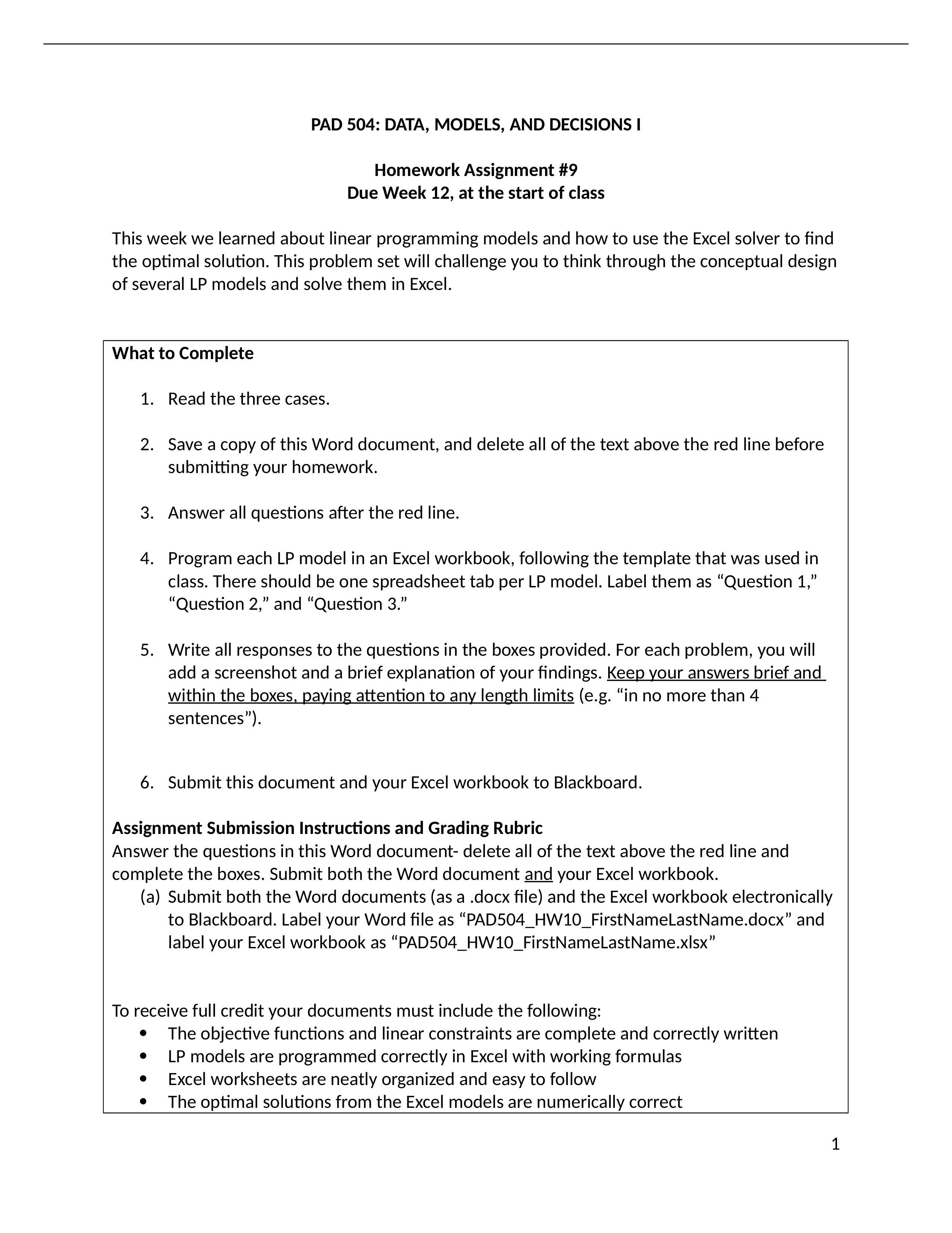 RPAD 504Problem Set 9 LInear (LP).docx_dk7g3mlm1ta_page1