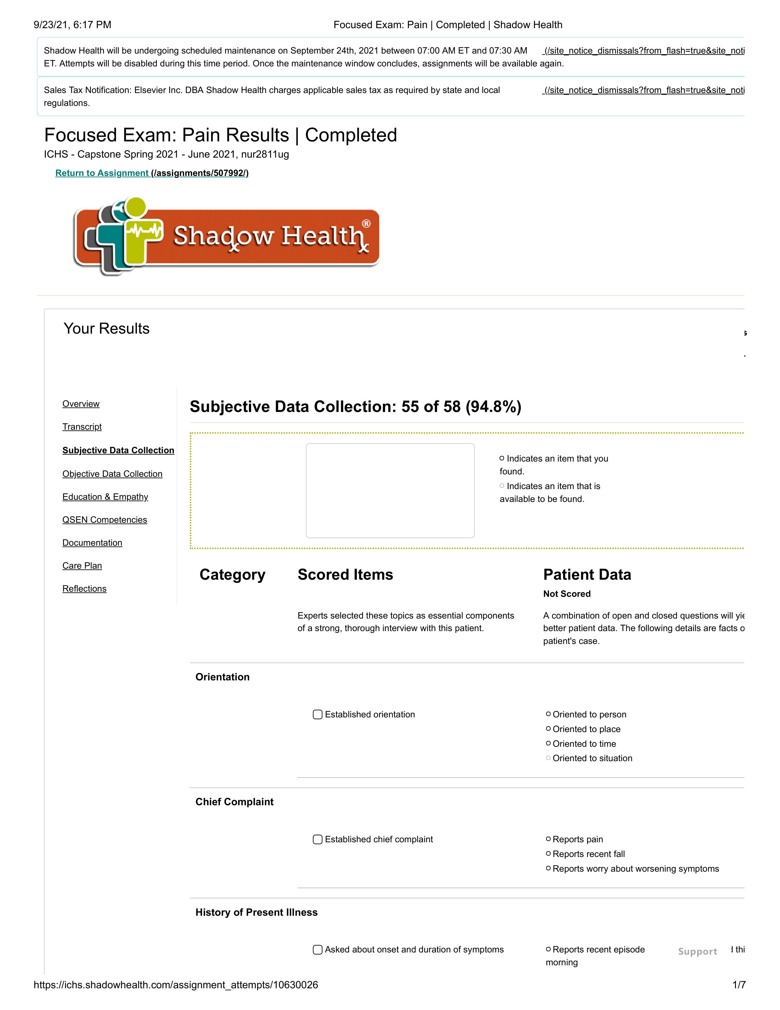 Focused Exam Pain Results Completed - Edward Carter - Subjective Data Collection.pdf_dk8v8l9q51n_page1