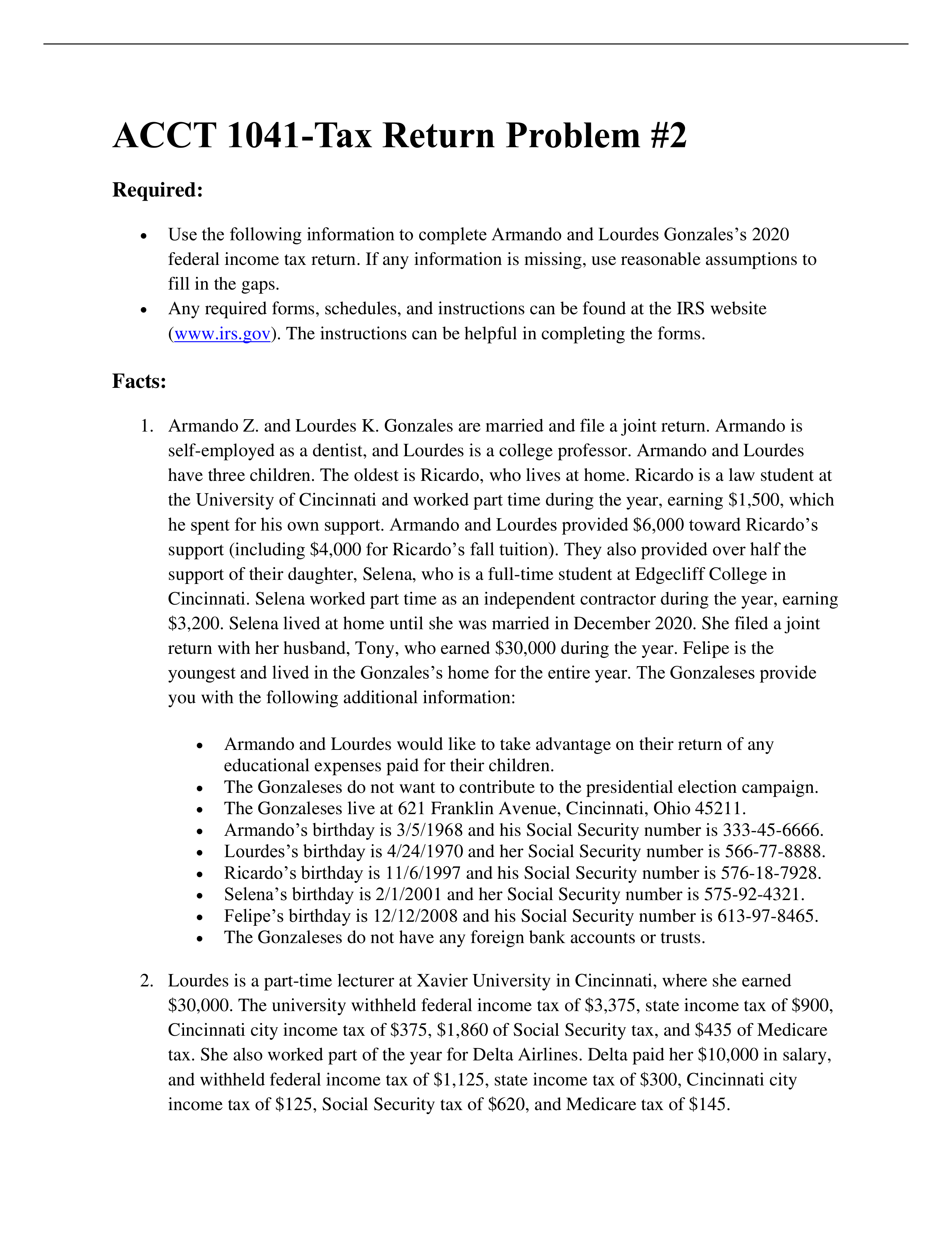 ACCT 1041 FINAL GONZALES 2020 TAX RETURN PROBLEM 2 -NOVEMBER 2021.pdf_dk94v8v2x68_page1