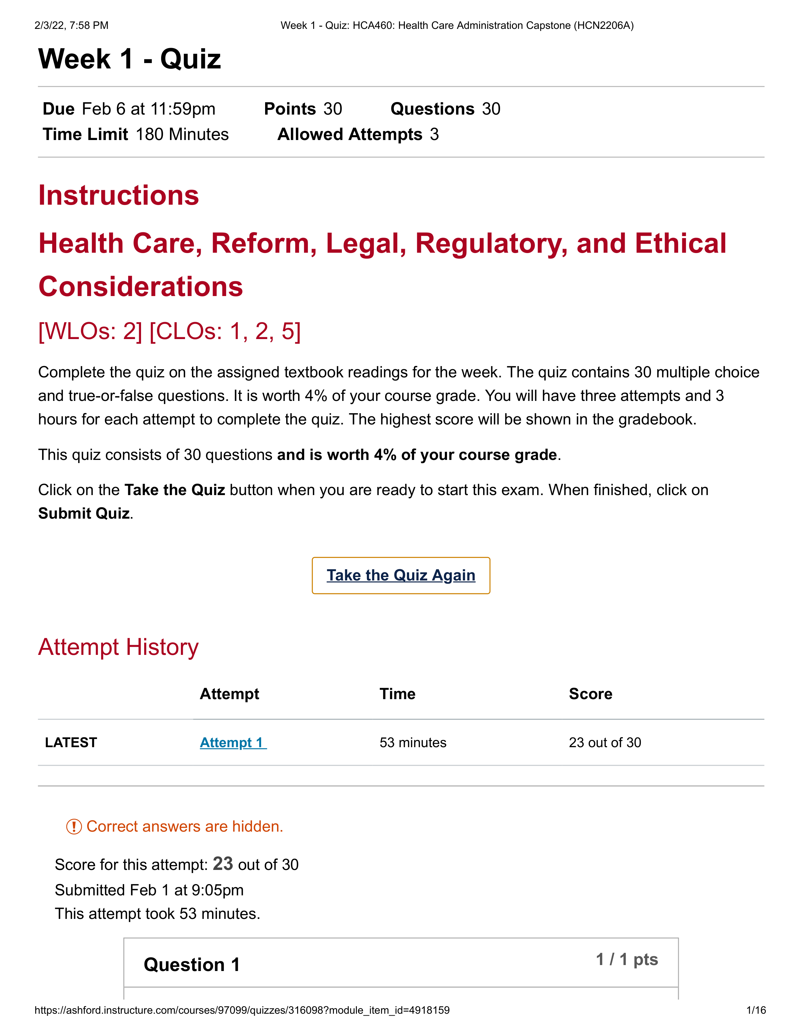 Week 1 - Quiz_ HCA460_ Health Care Administration Capstone (HCN2206A).pdf_dl84u23rmr4_page1