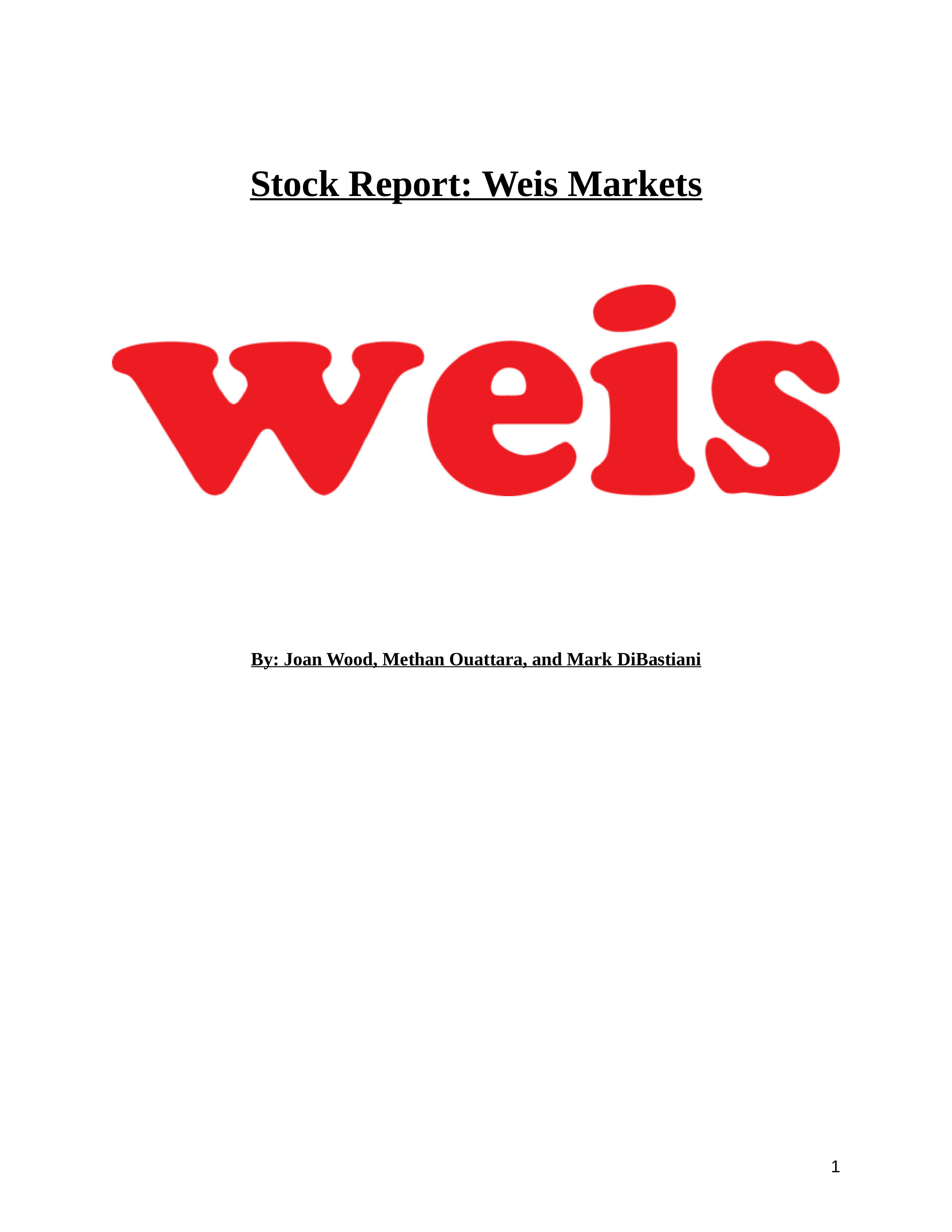 Weis Markets - Final Stock Report.docx_dlakc8nkp2k_page1