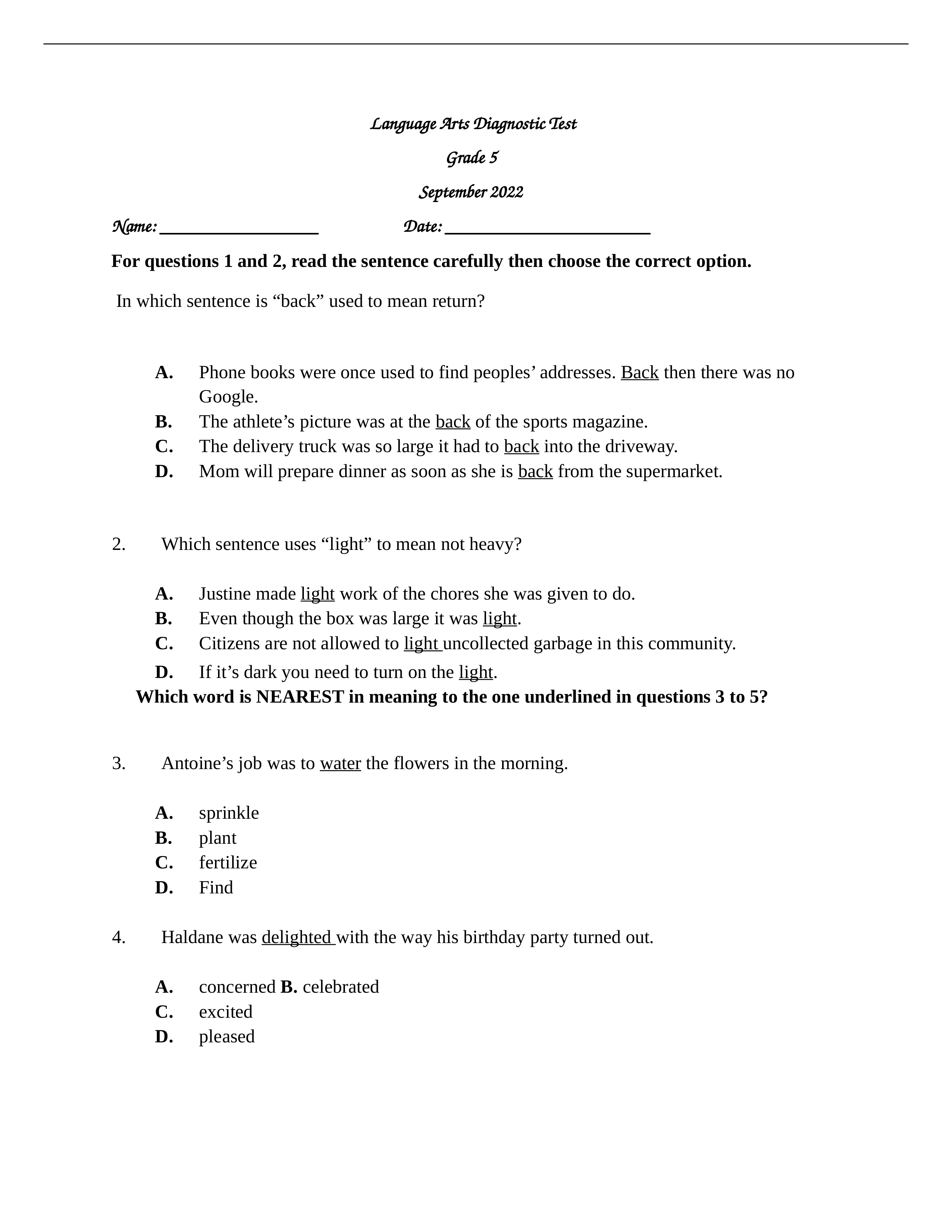 Grade 5 Language Arts Diagnostic Test Form 2022.docx_dliu6kkaxo5_page1