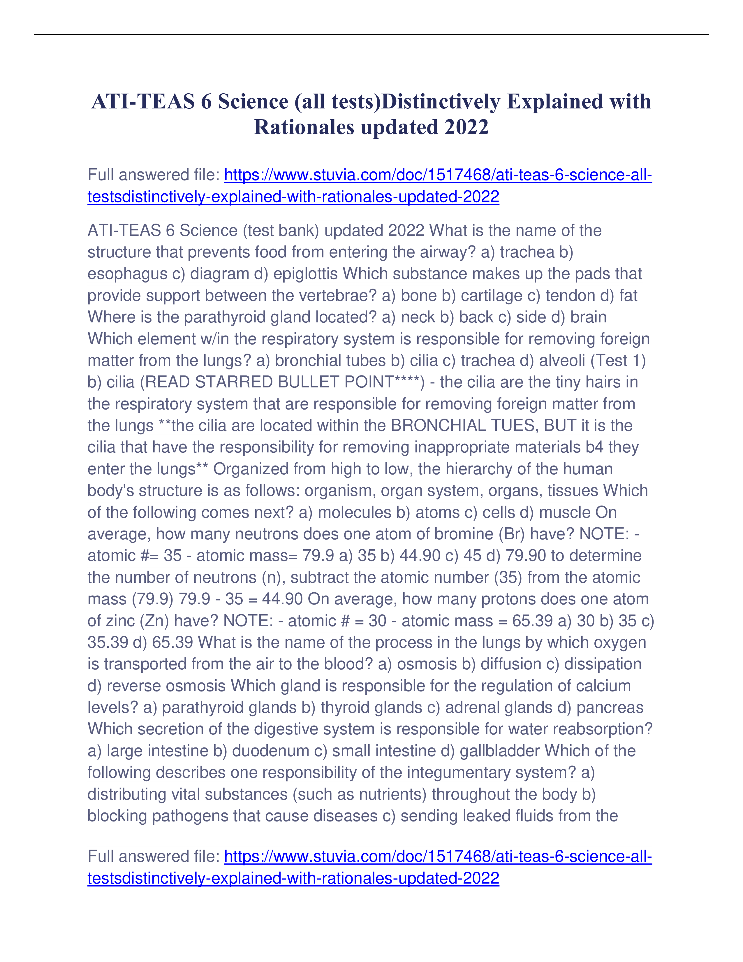 ATI-TEAS 6 Science (all tests)Distinctively Explained with Rationales updated 2022.pdf_dlocv0z9ana_page1