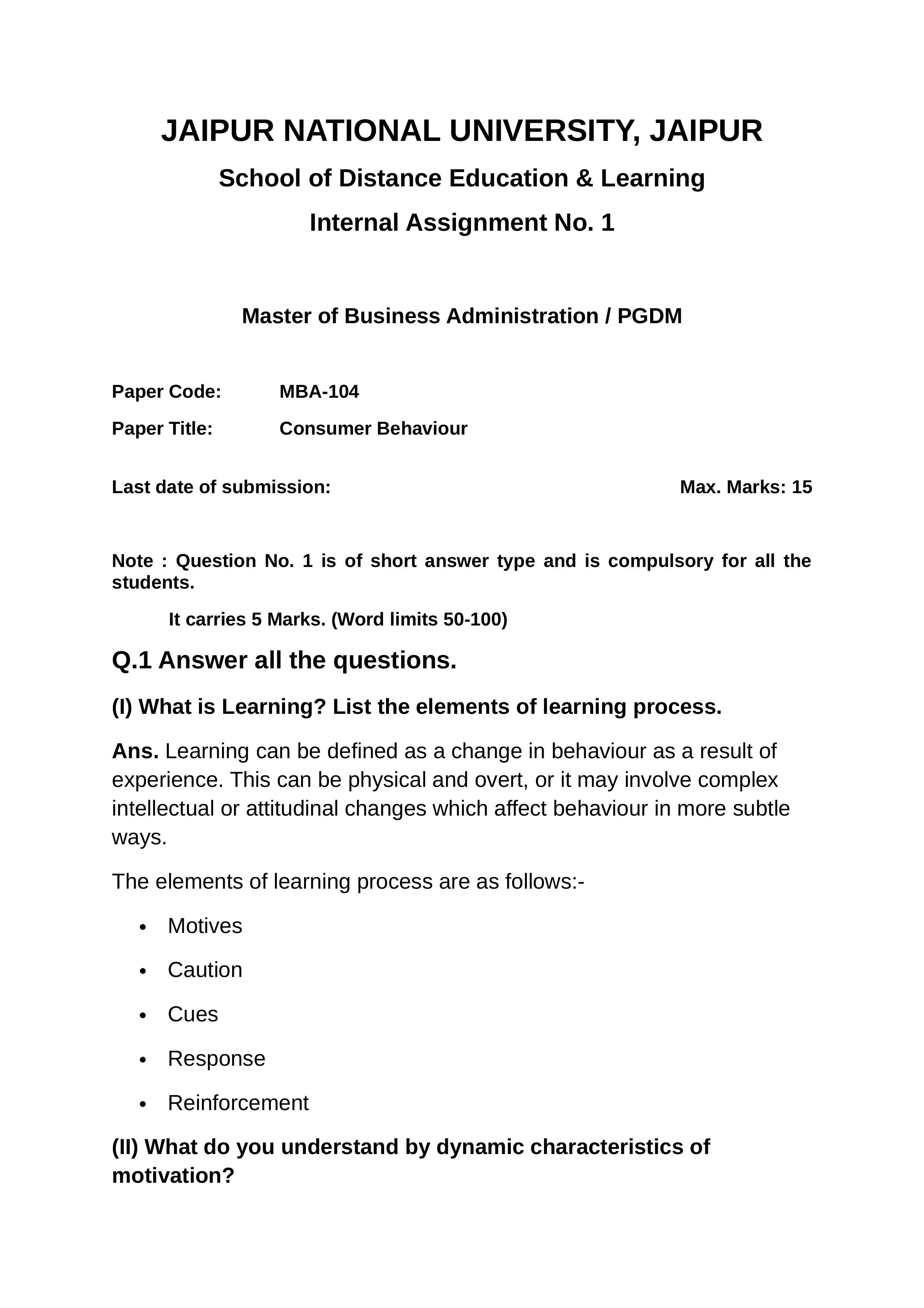 MBA-104 Consumer Behaviour_dloybr1yvms_page1