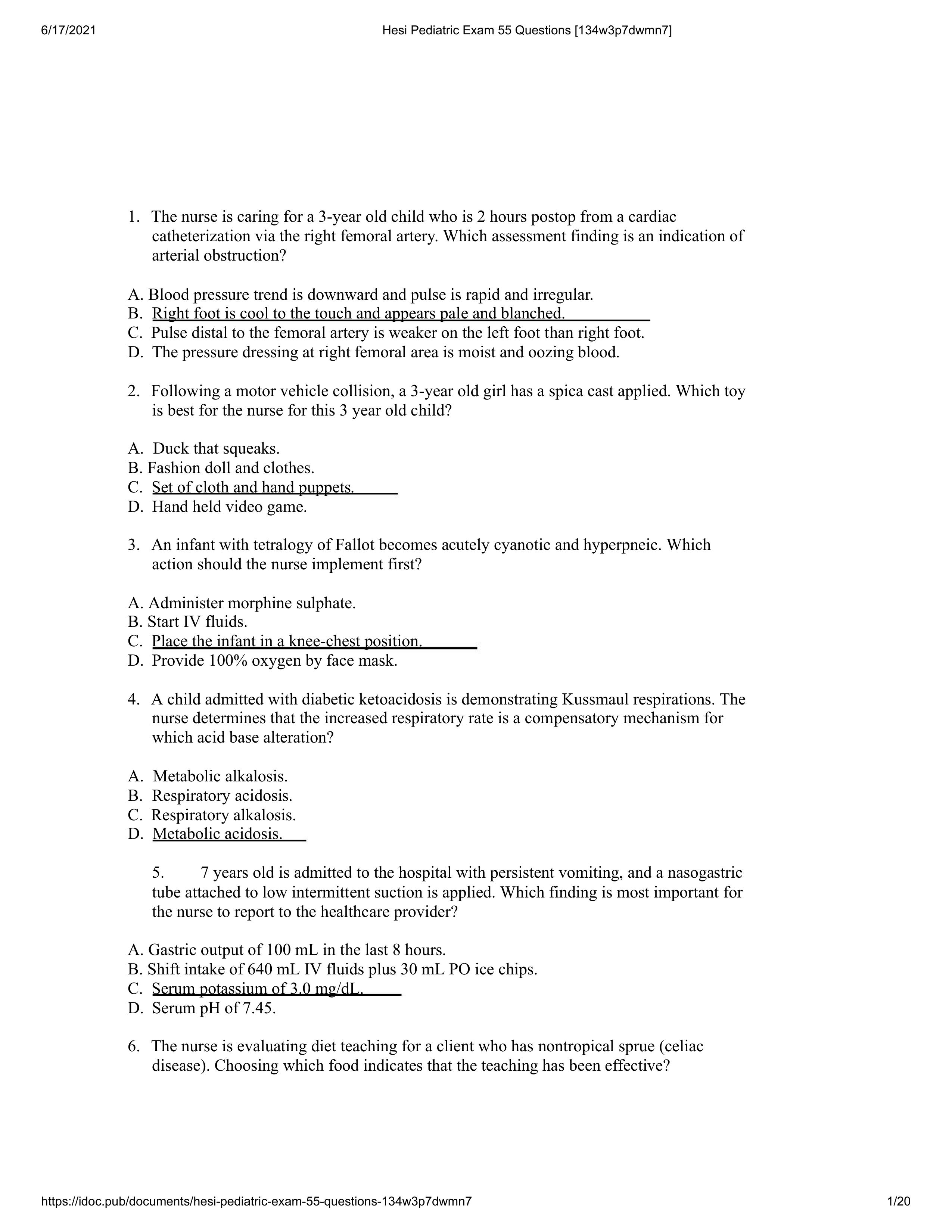 Hesi Pediatric Exam 55 Questions [134w3p7dwmn7].pdf_dlpbetec7nr_page1