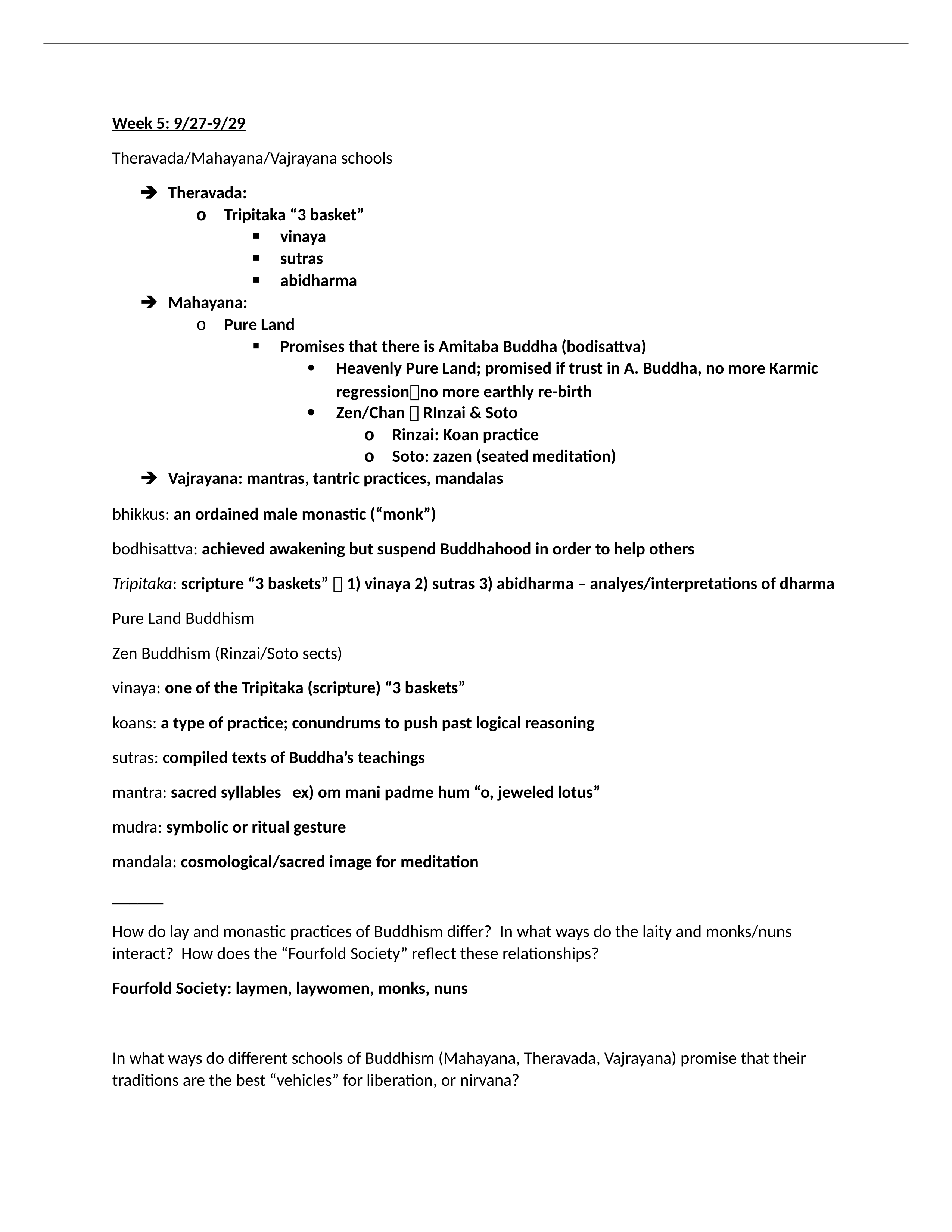 RLST 105 Week 5: Buddism Study Guide_dlrso30xyrq_page1