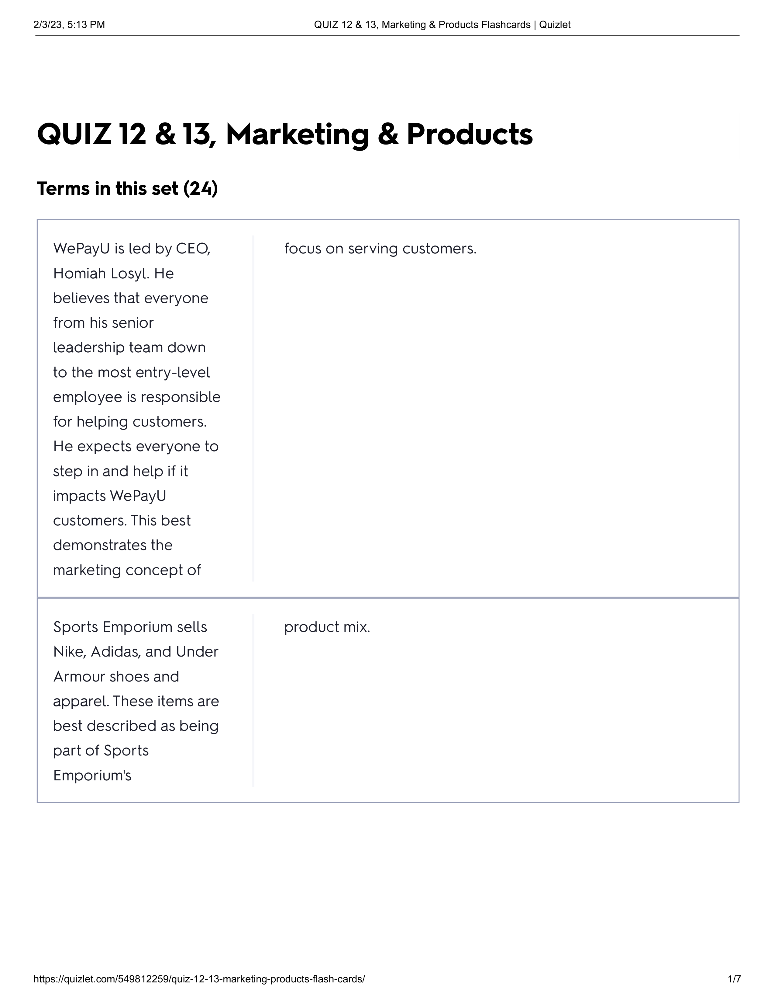 QUIZ 12 & 13, Marketing & Products Flashcards 2.pdf_dlsn1l8bhks_page1