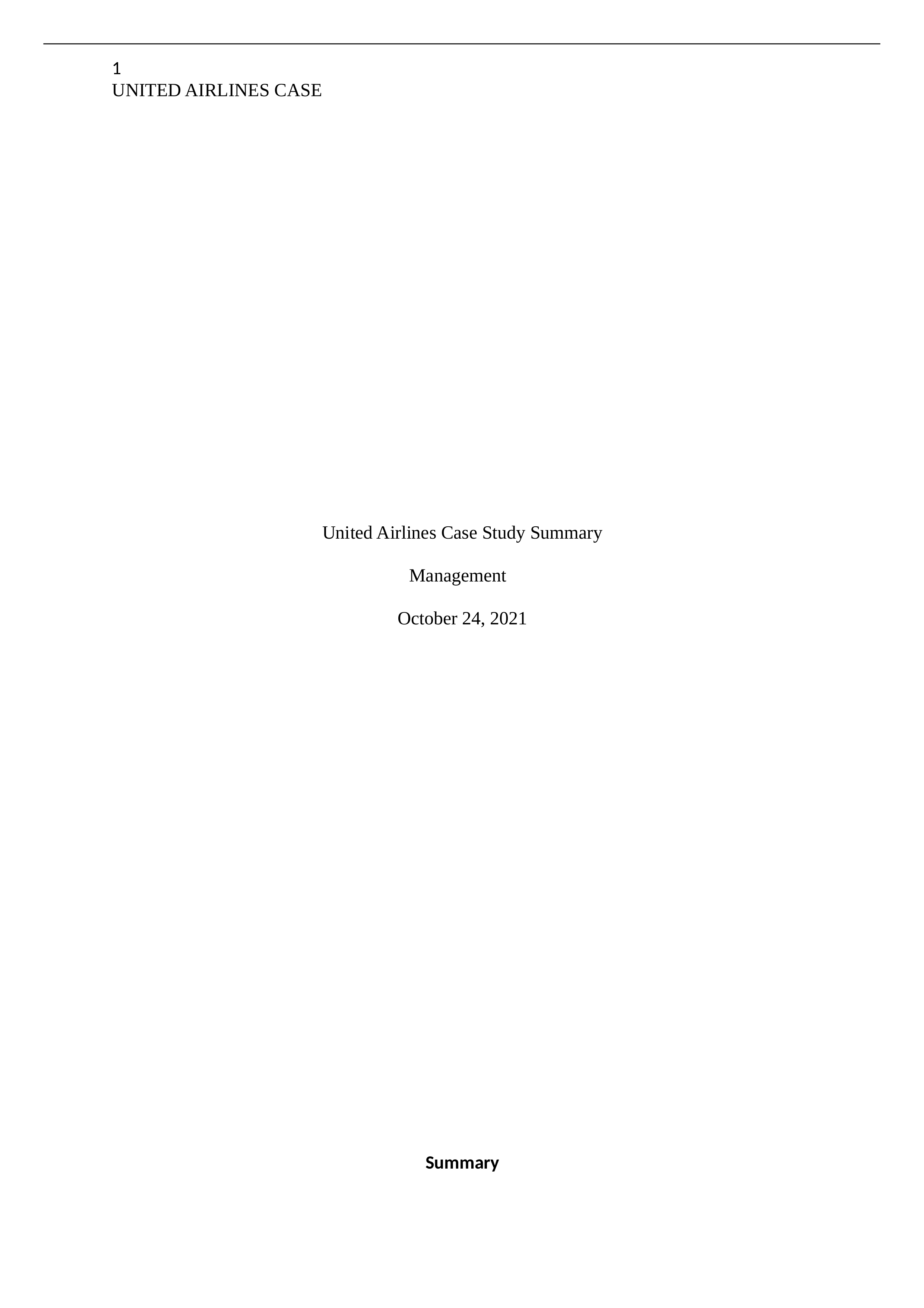 United Airlines Case Study Summary.docx_dm06zcpflxt_page1