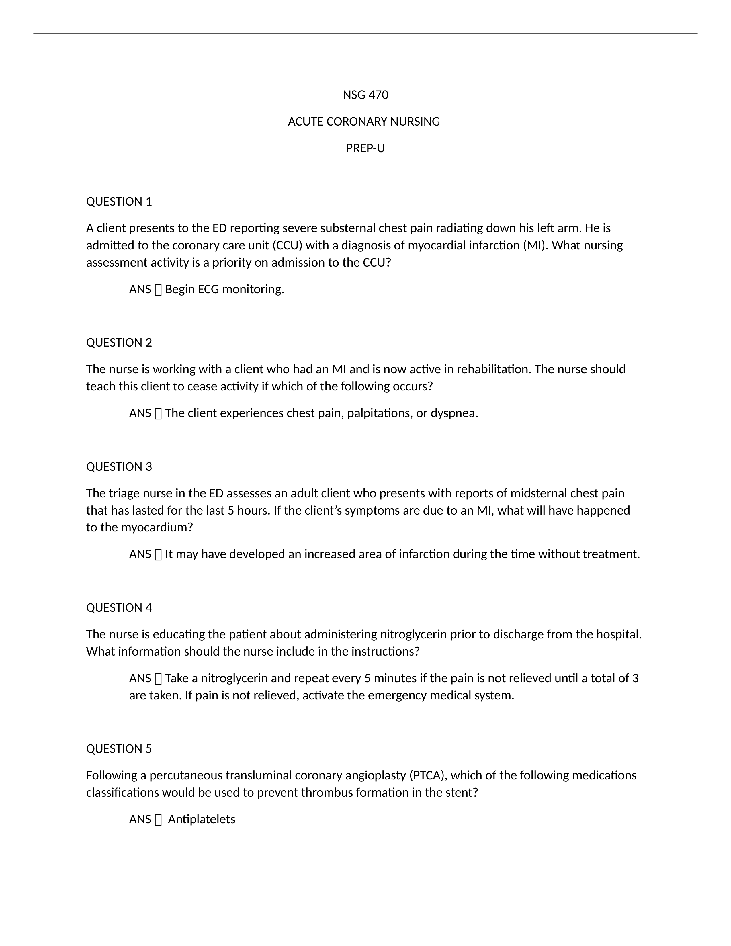 NSG 470 - PREP-U Acute Coronary Nursing.docx_dmkwc5elyto_page1