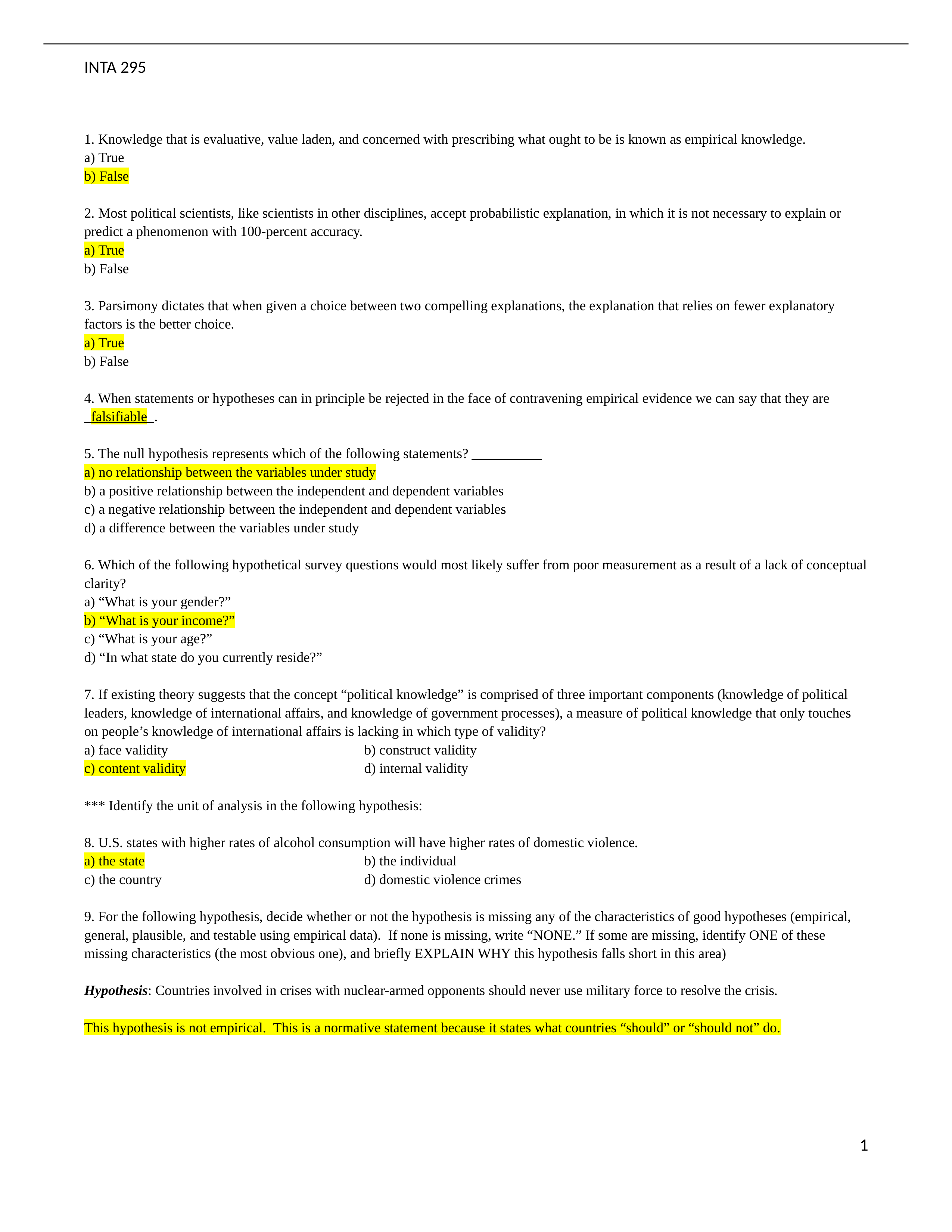 INTA 295 Exam 1 sample questions .docx_dmmgiothlhb_page1