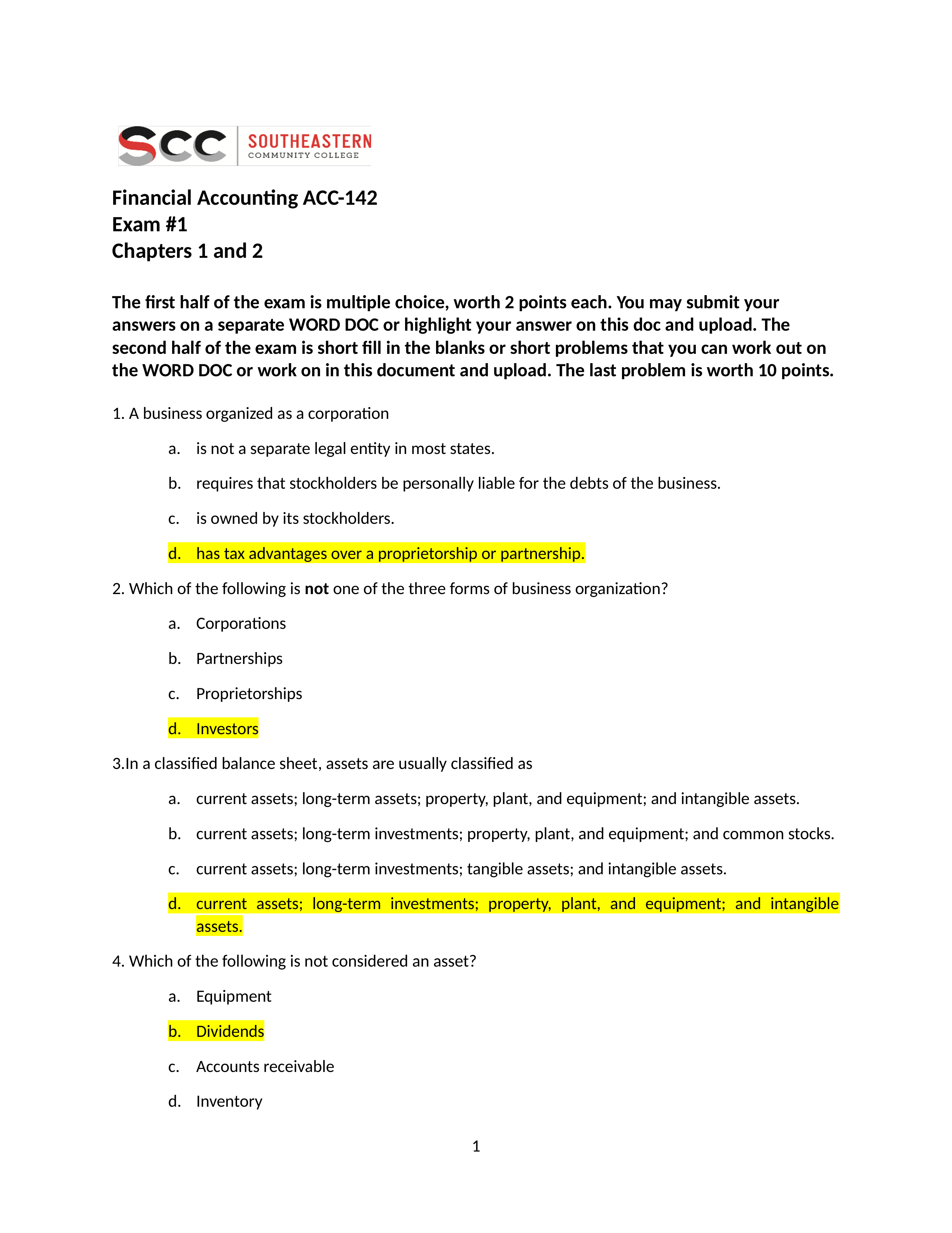 Financial Accounting ACC Exam #1 ANTONIO MCQUAY.docx_dmqnk8k8c2v_page1