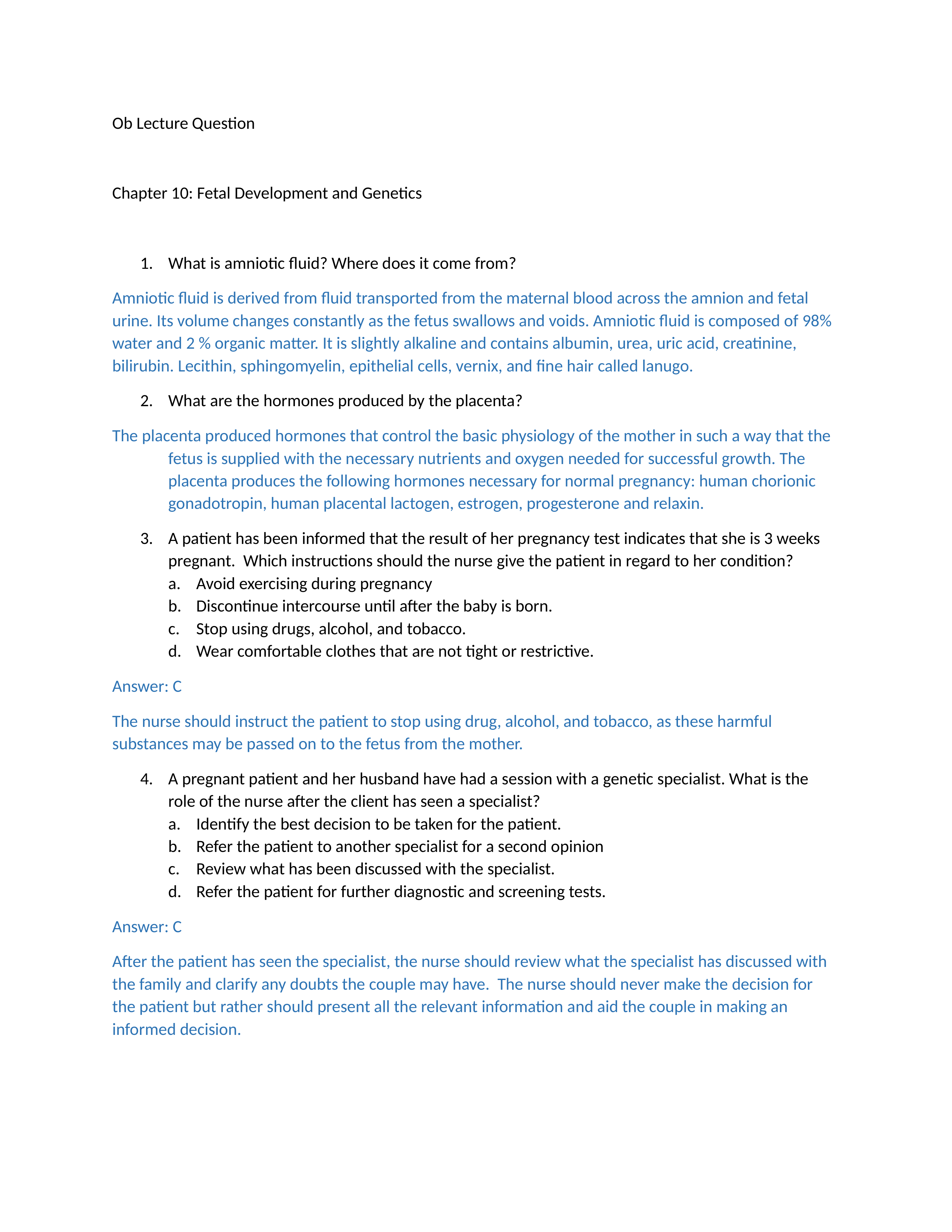 Ob Lecture Question answer key.docx_dn9ec1sn74z_page1