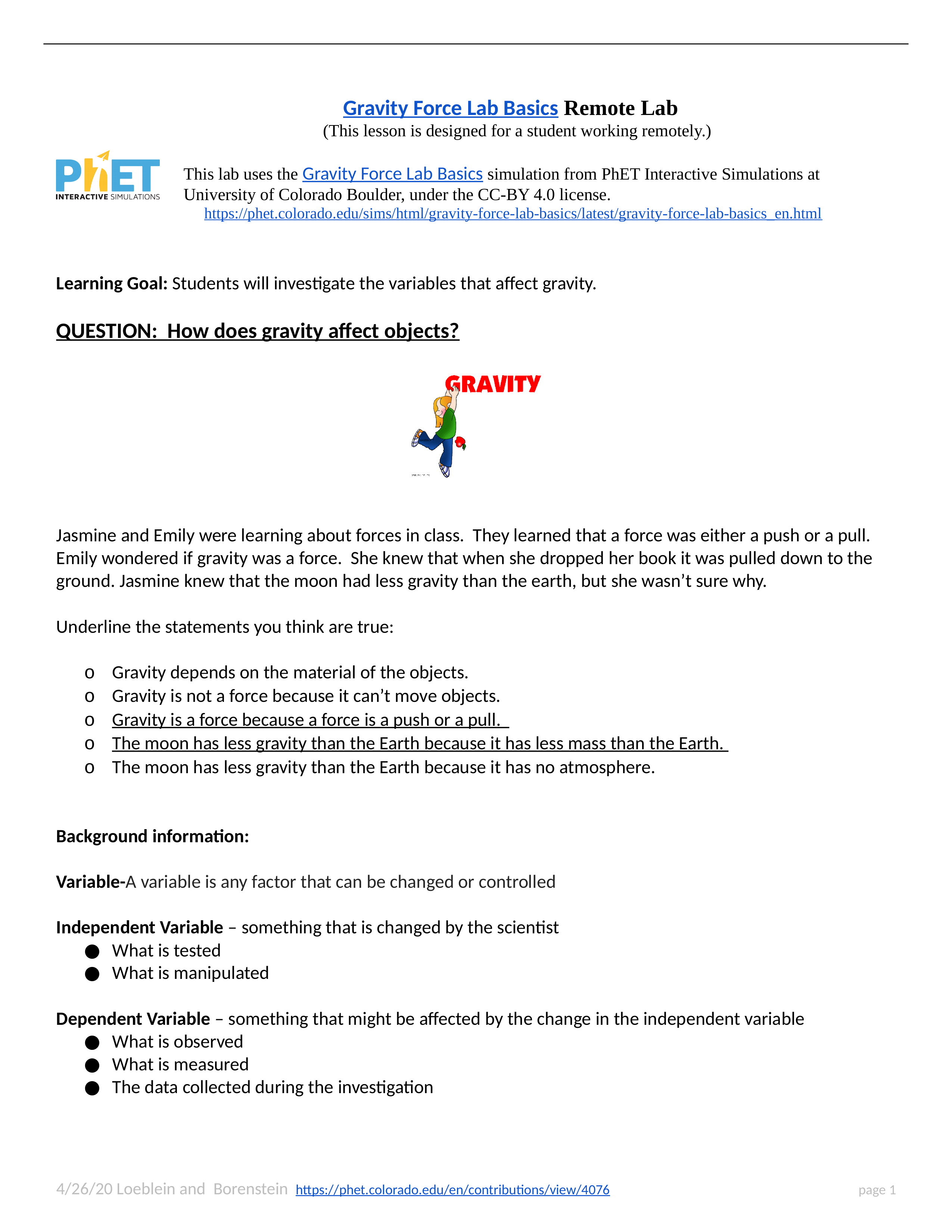 pHet Exploring_Gravity Remote Lab 2020.docx_dnglv0xm81n_page1