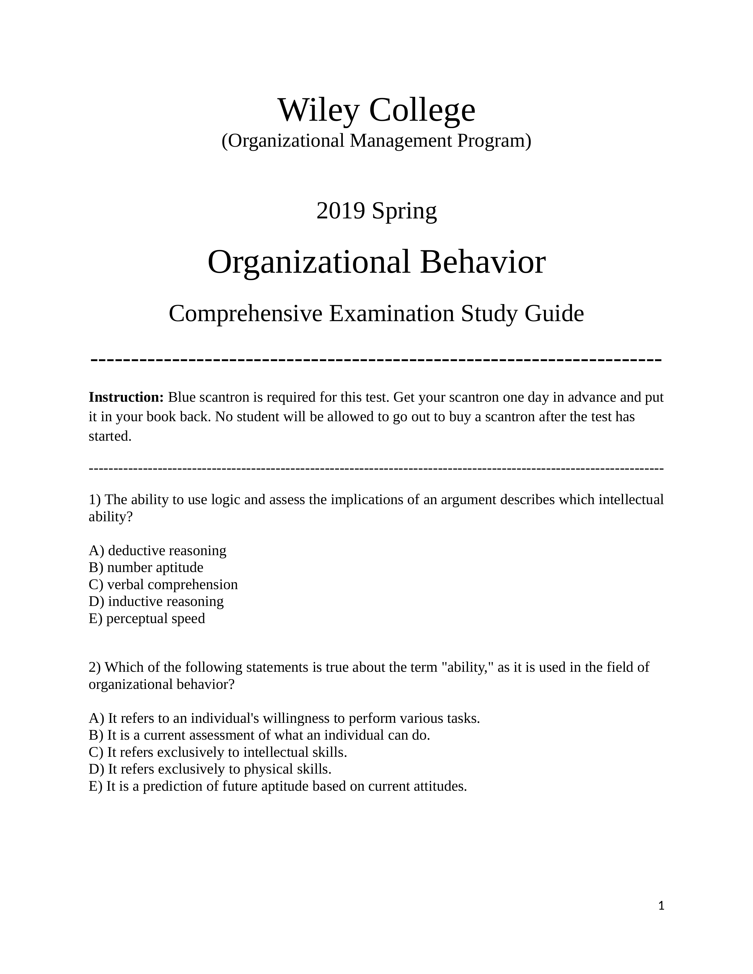 Group & Org Behavior Comprehensive         Exam Study Guide_dnj0udy8sxn_page1