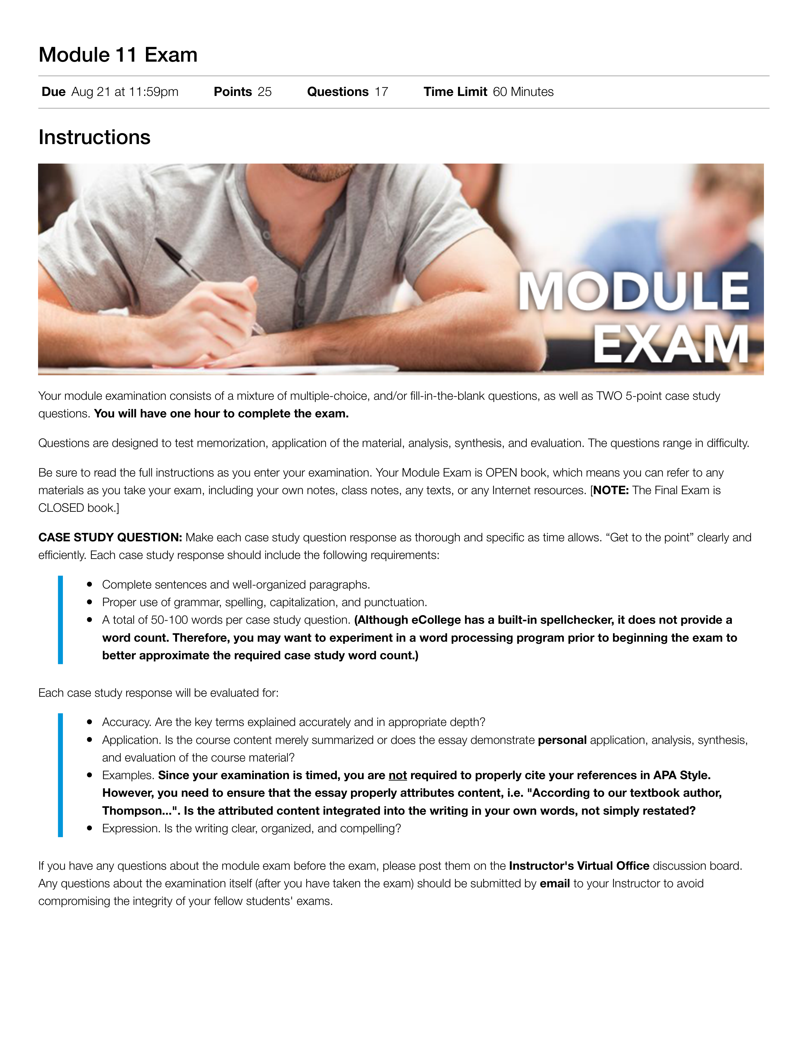 Module 11 Exam: NAT 503: Integrative Pathophysiology May 16 2016 to September 4 2016 McLeod_dntbn8kdw6r_page1