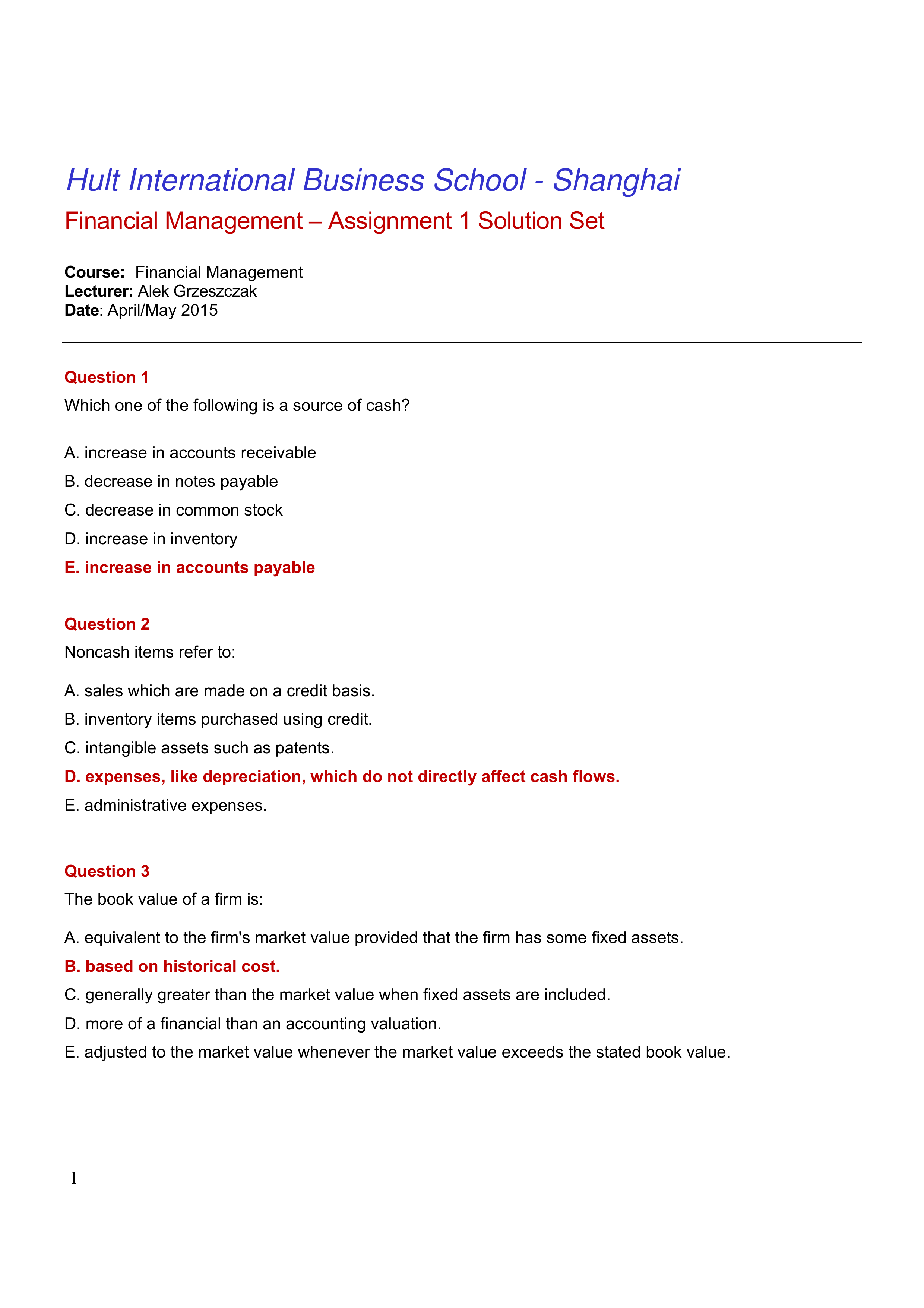 Individual Assignment 1 Solution Set_dnvfx9tu44k_page1