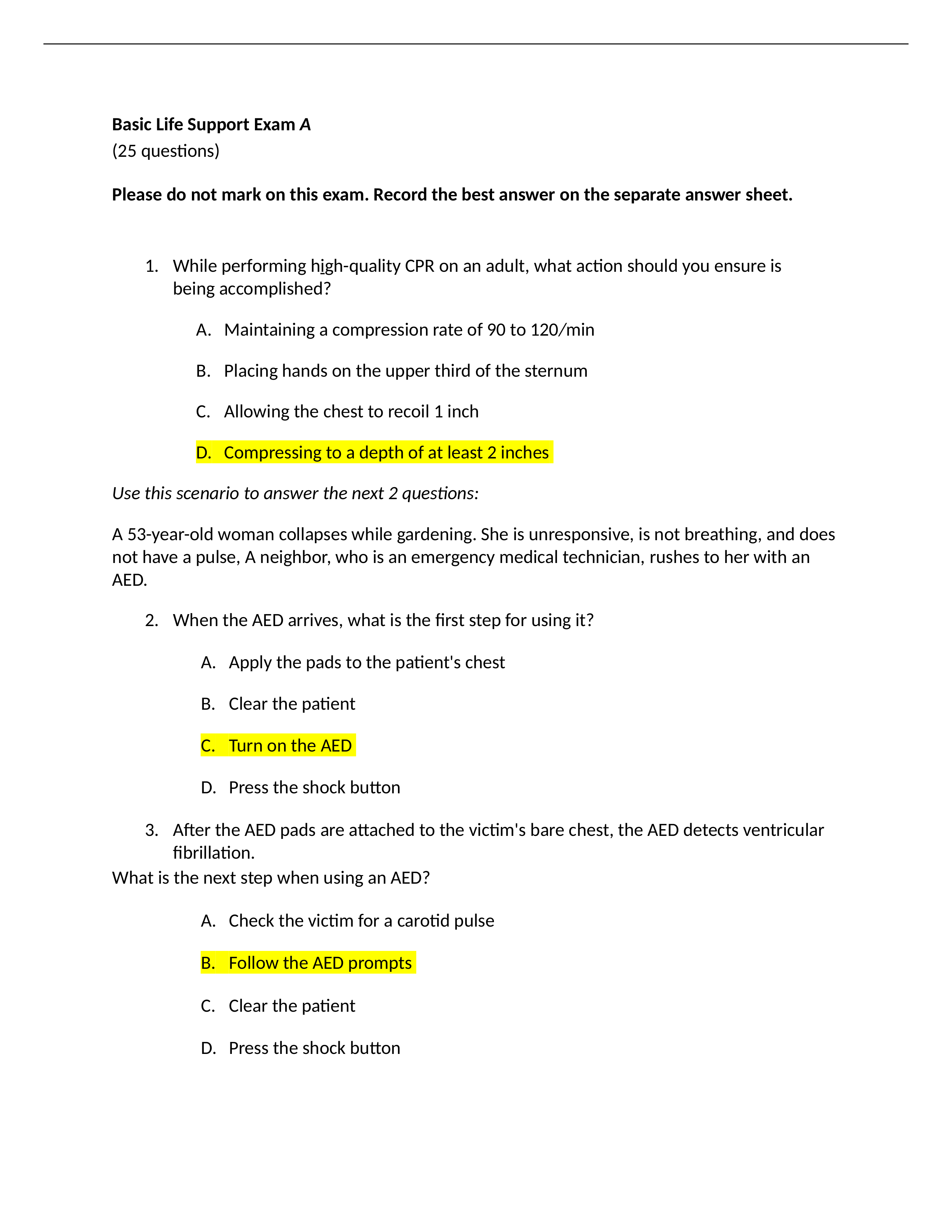 Basic Life Support Exam A.docx_do6o6ysv1v5_page1