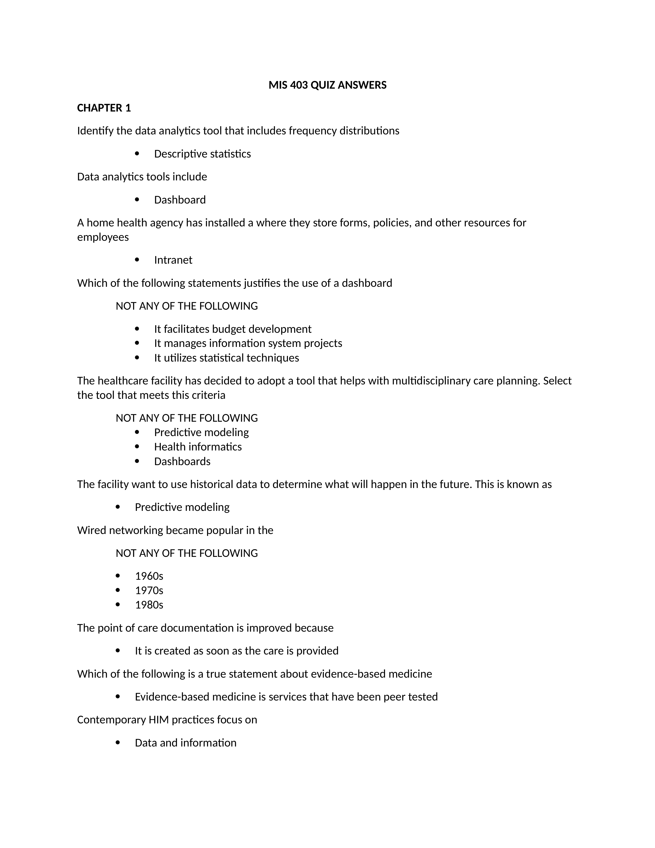 MIS 403 Quiz answers .docx_do9agsv24bk_page1