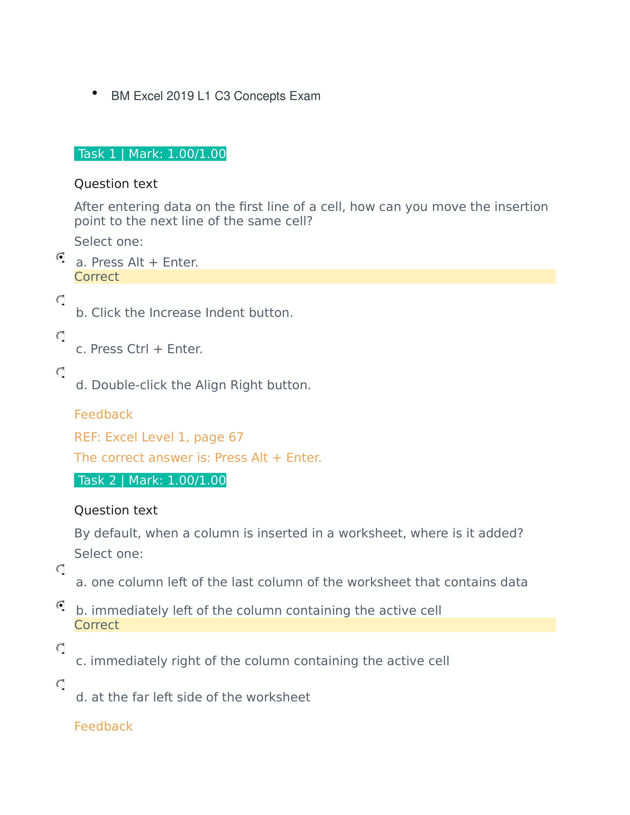 BM Excel 2019 L1 C3 Concepts Exam.docx_dod7w7y6c9y_page1