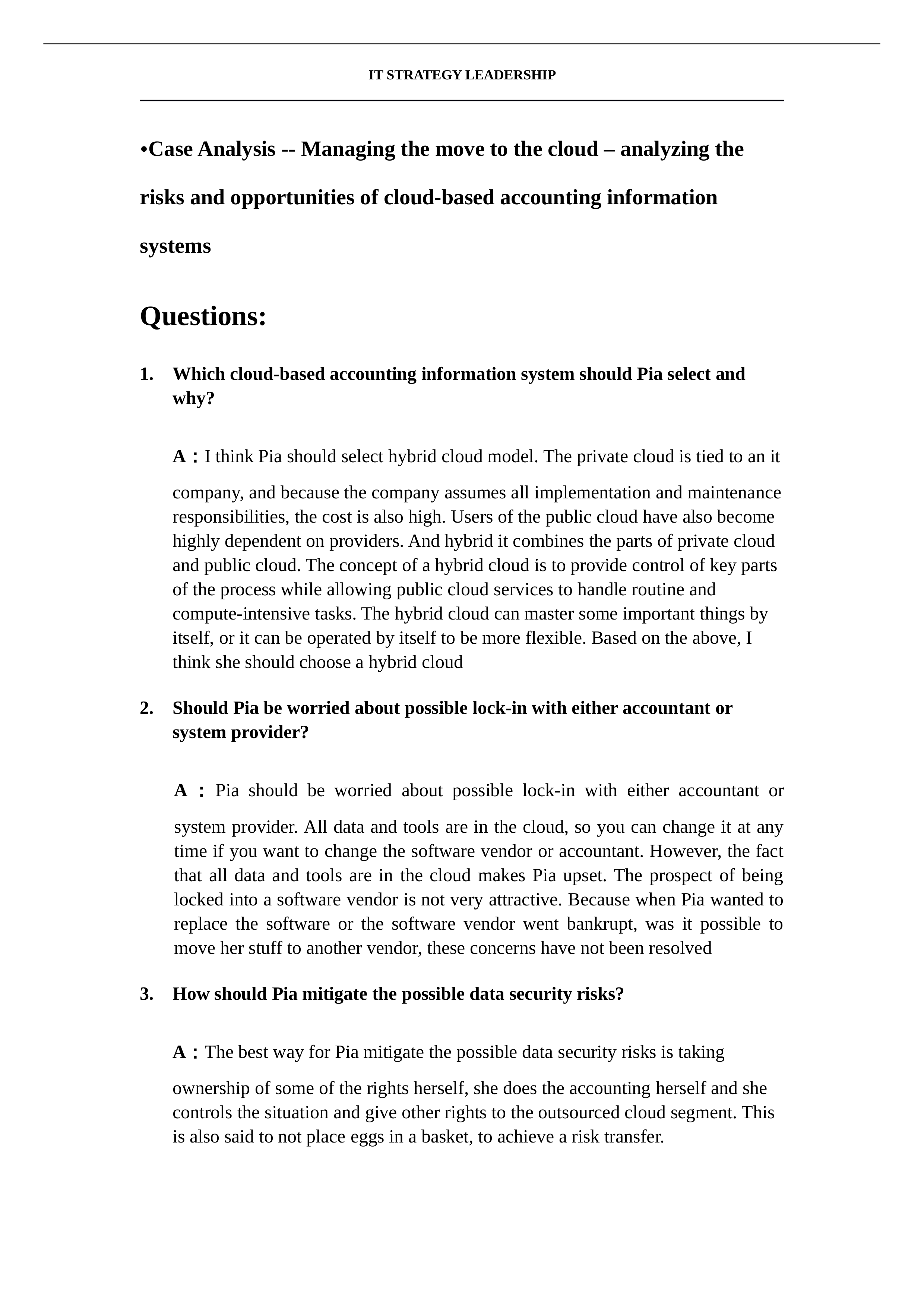 Case Analysis- manage the move to the cloud.docx_dofzpzzd8dz_page1