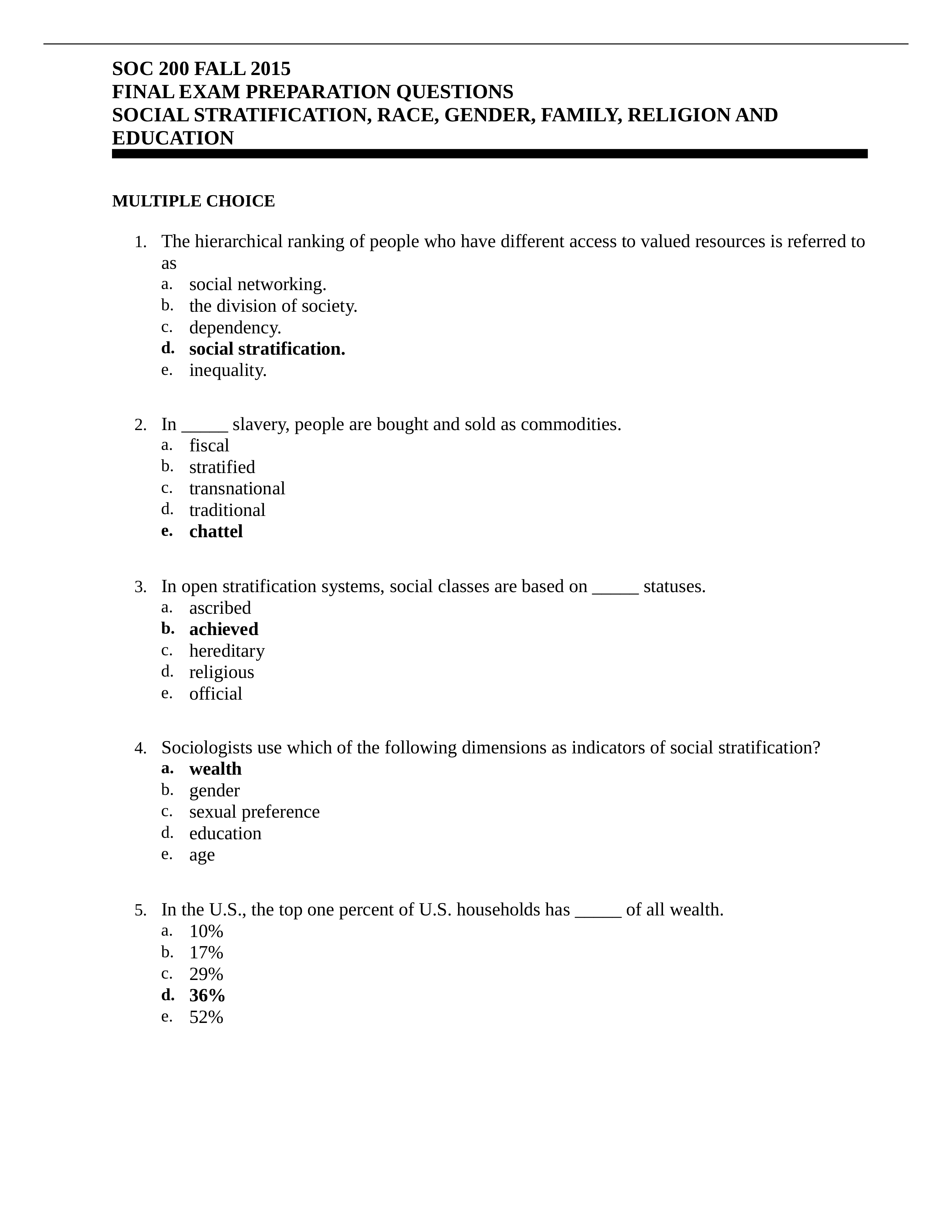 Sociology 200 Fianl Exam Preparation for Students Fall 2015_doi1fn0v6gv_page1