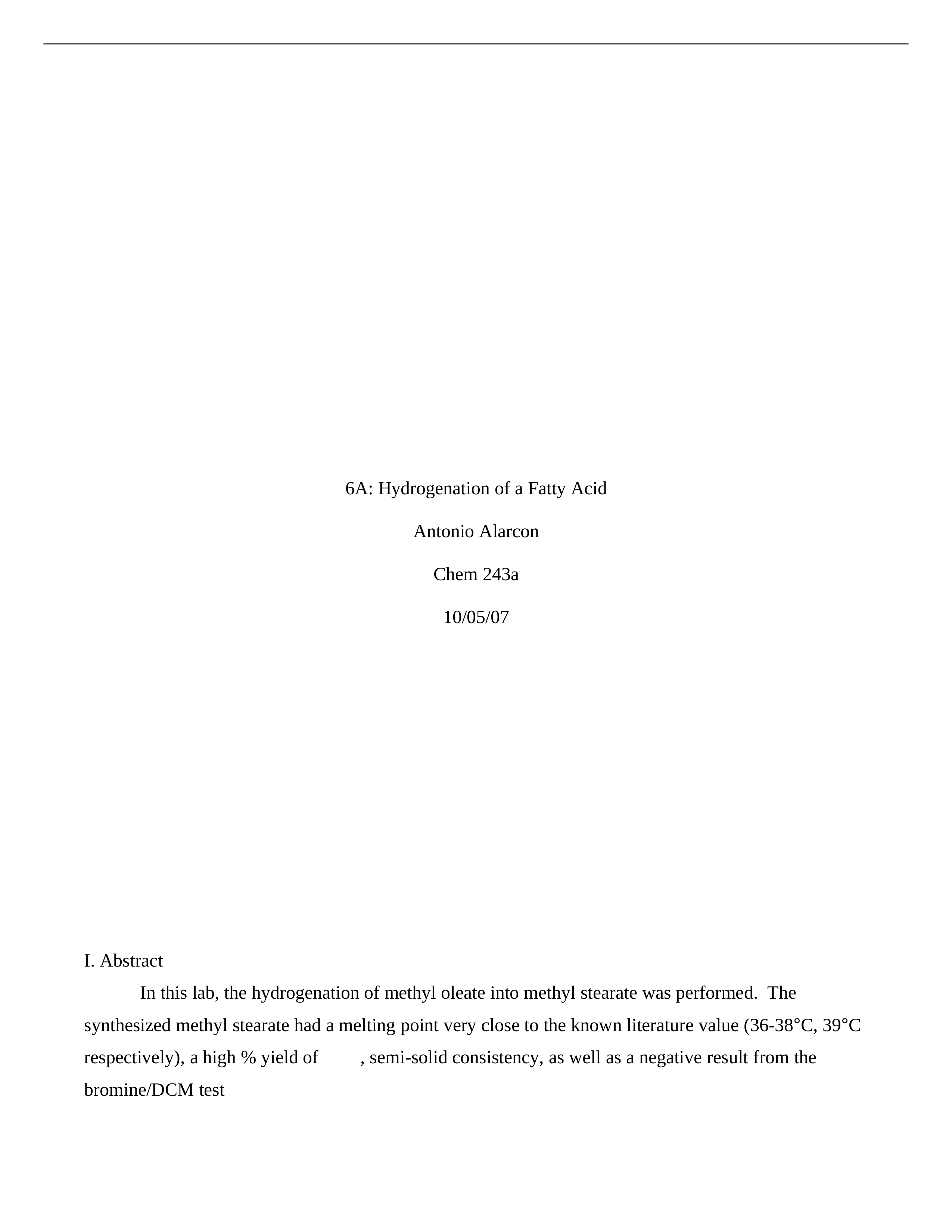 Chem 243a - Hydrogenation of a Fatty Acid_dov6rq091h8_page1