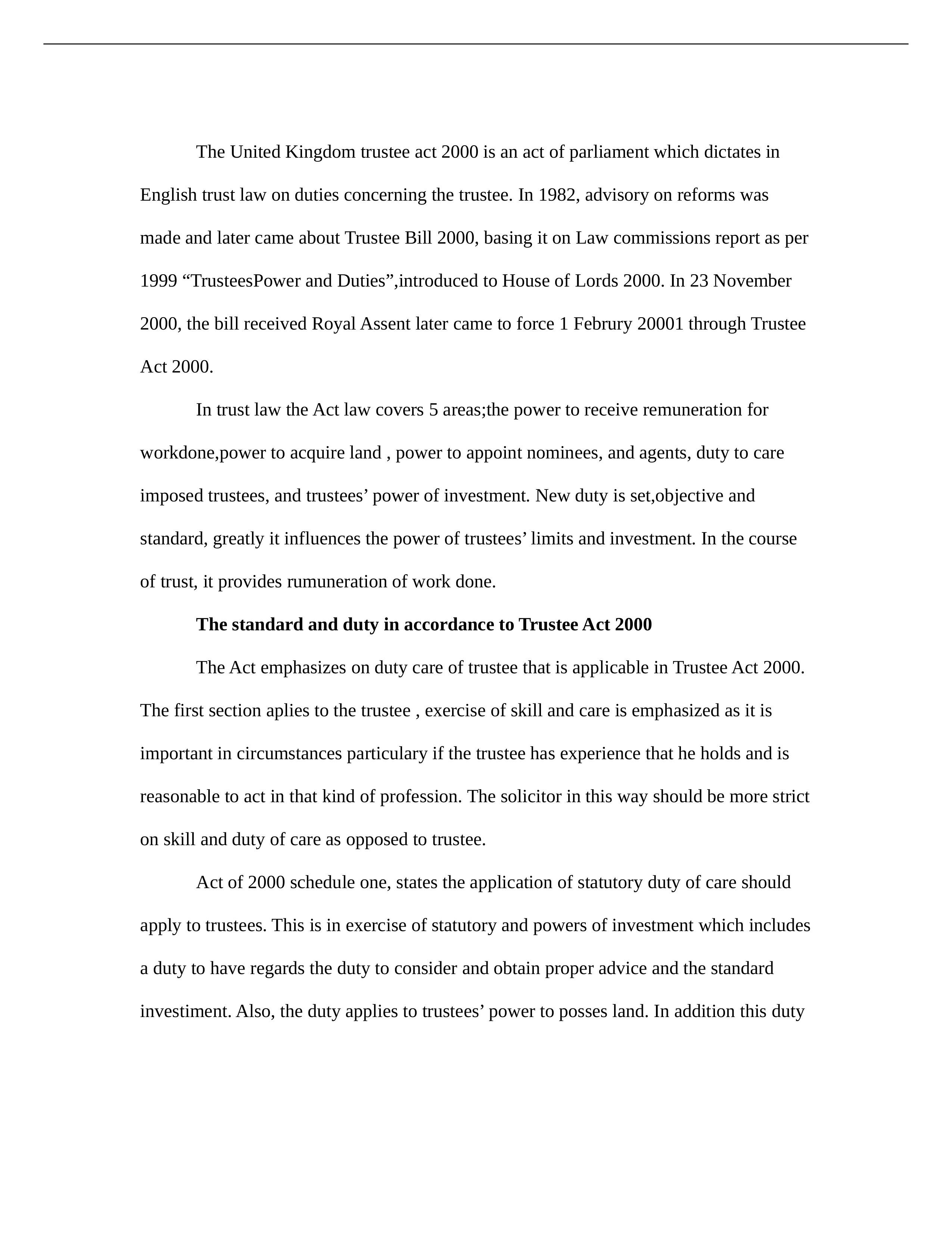 The United Kingdom trustee act 2000 is an act of parliament which dictates in English trust law on d_dp7p0ttllra_page1