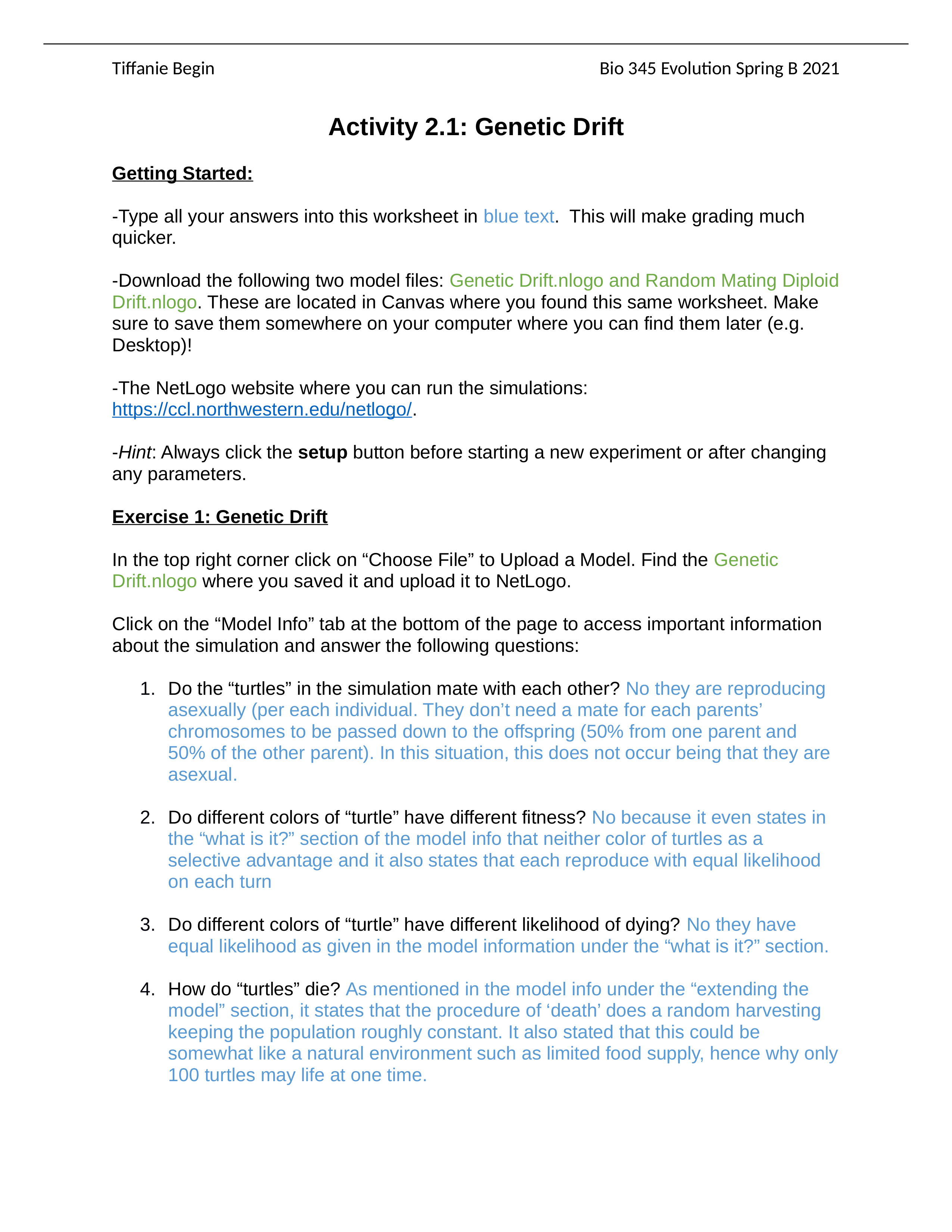 Bio 345 Evolution Activity 2.1 Genetic Drift (Hardy-Weinberg Equilibrium) Spring B 2021.docx_dpd0gdz1bgc_page1