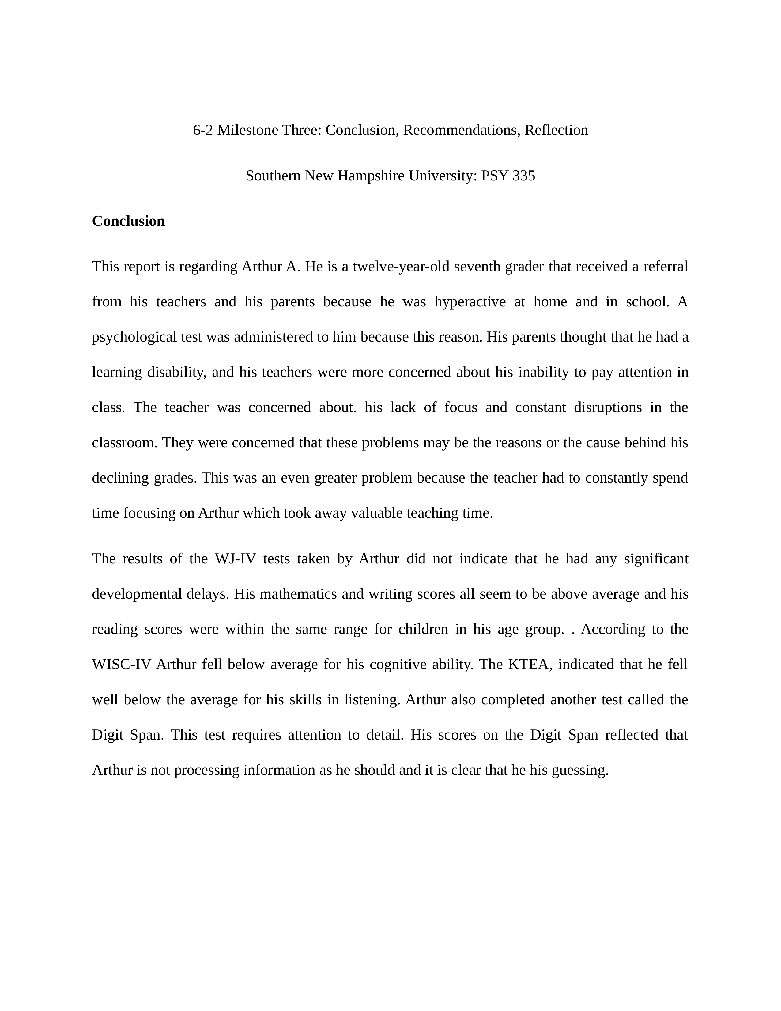 6-2 Final Project Milestone Three Draft of Conclusions, Recommendations, and Reflection.docx_dpeumjjd8b0_page1