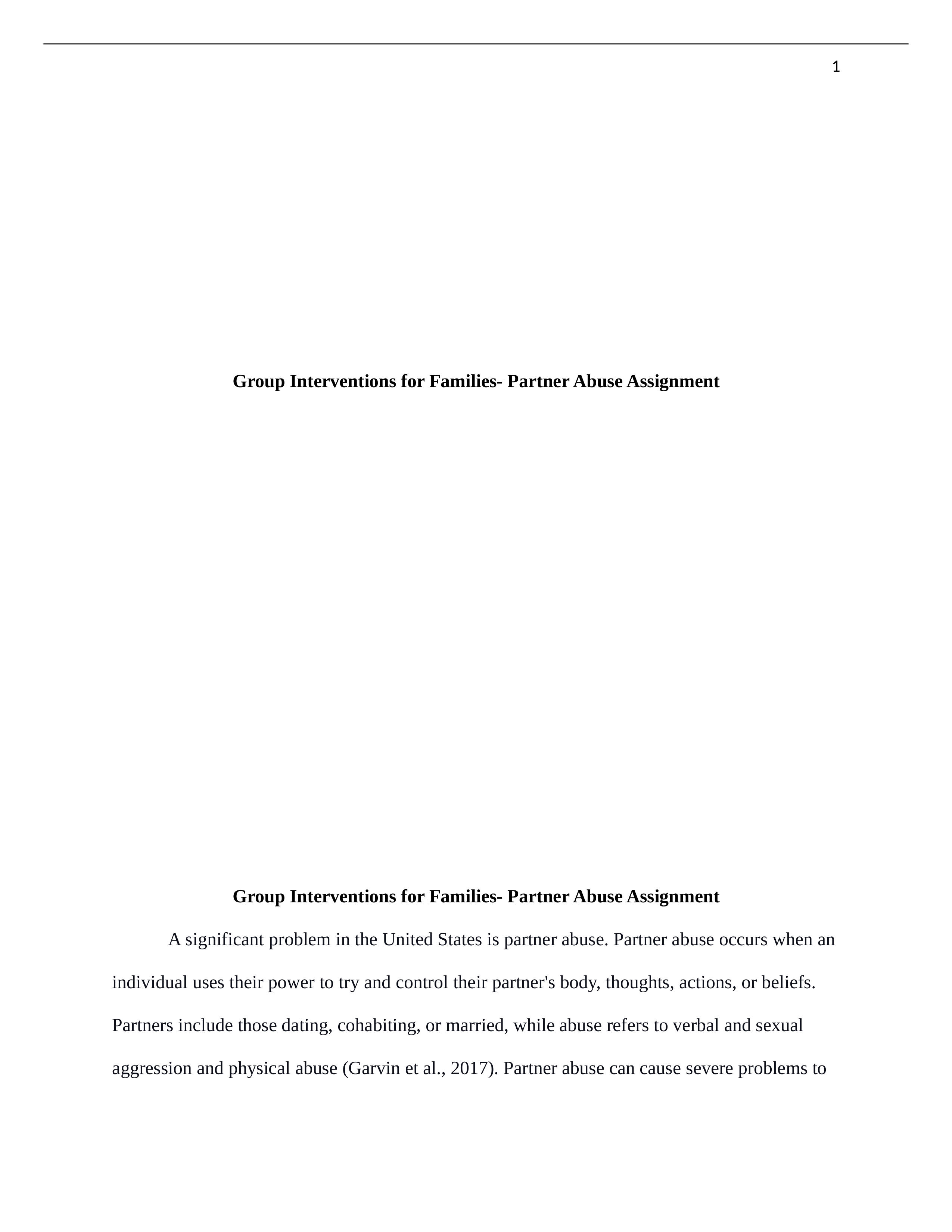 Group Interventions for Families- Partner Abuse Assignment copy.docx_dq432a06gdm_page1