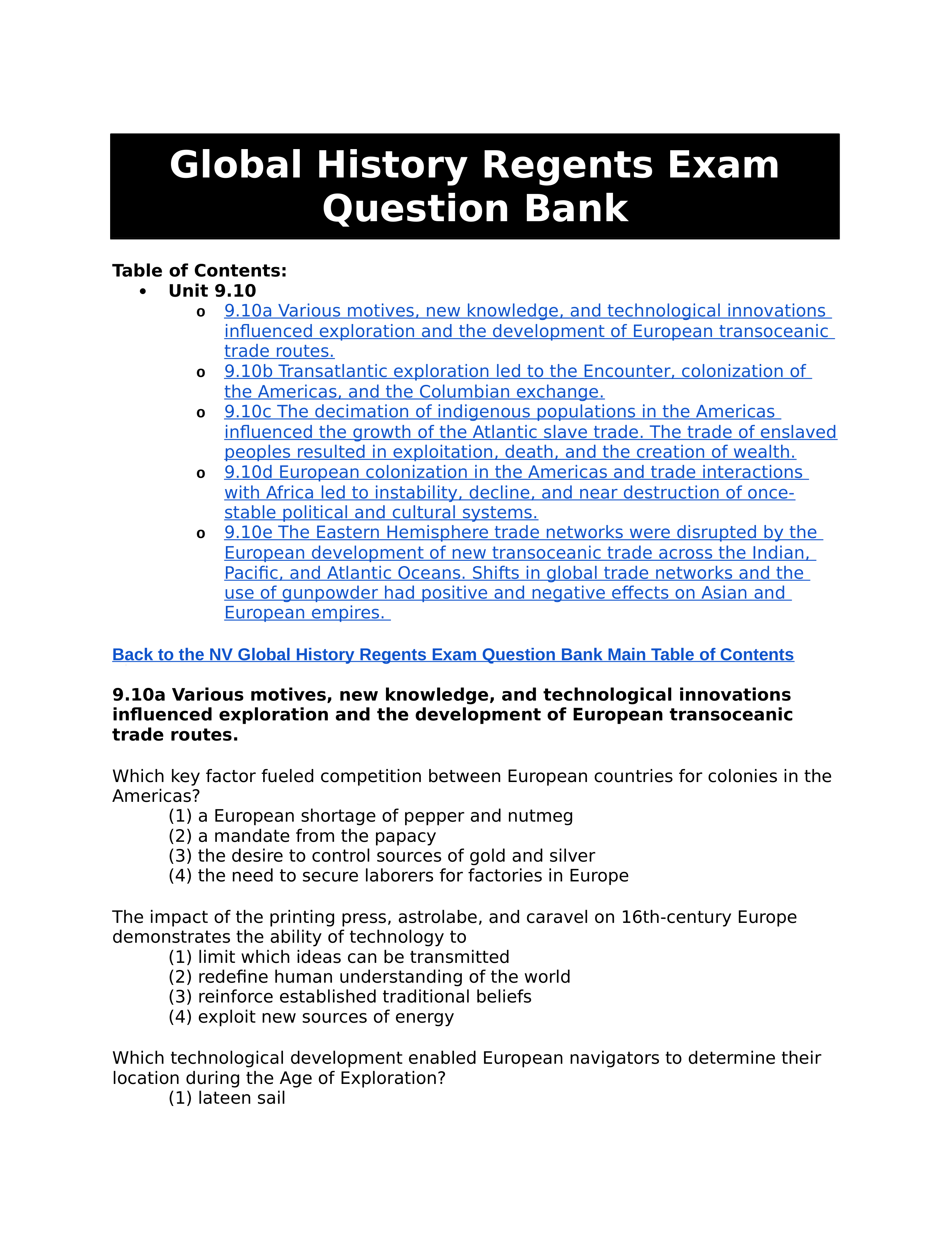 Global 9th Grade Unit 10 Causes and Effects of the Encounter.docx_dq4sj8eb3gi_page1