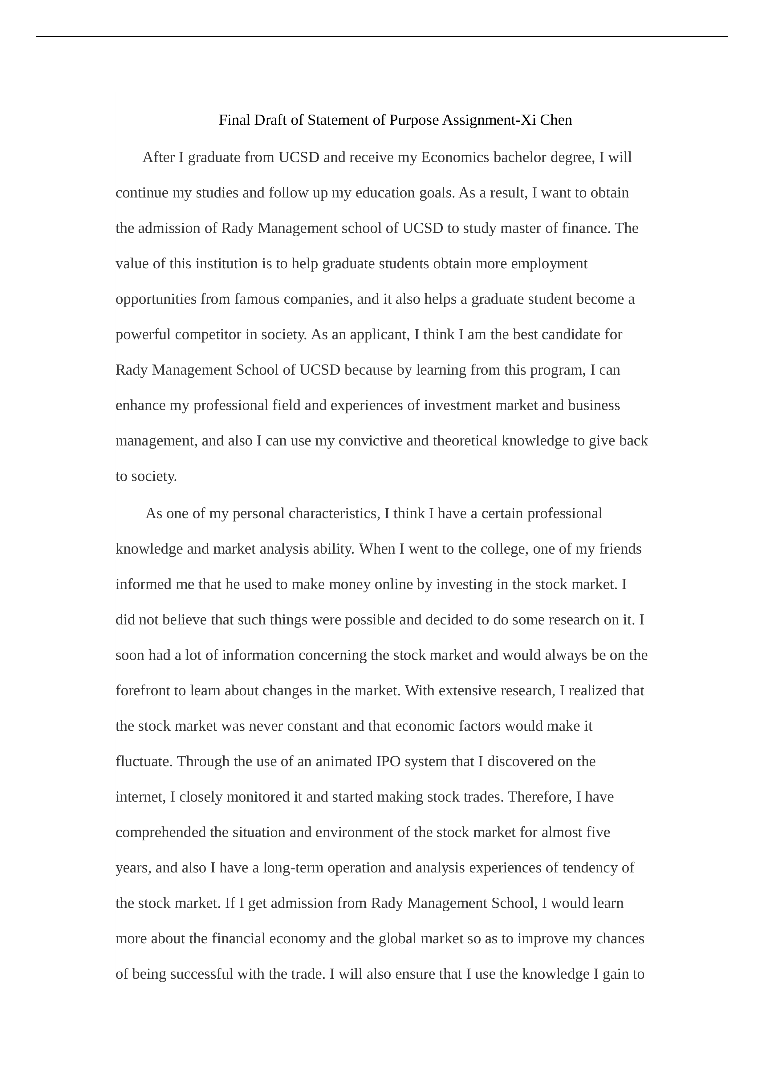 Final Draft of Statement of Purpose Assignment-Xi Chen.docx_dqpeah95nqr_page1