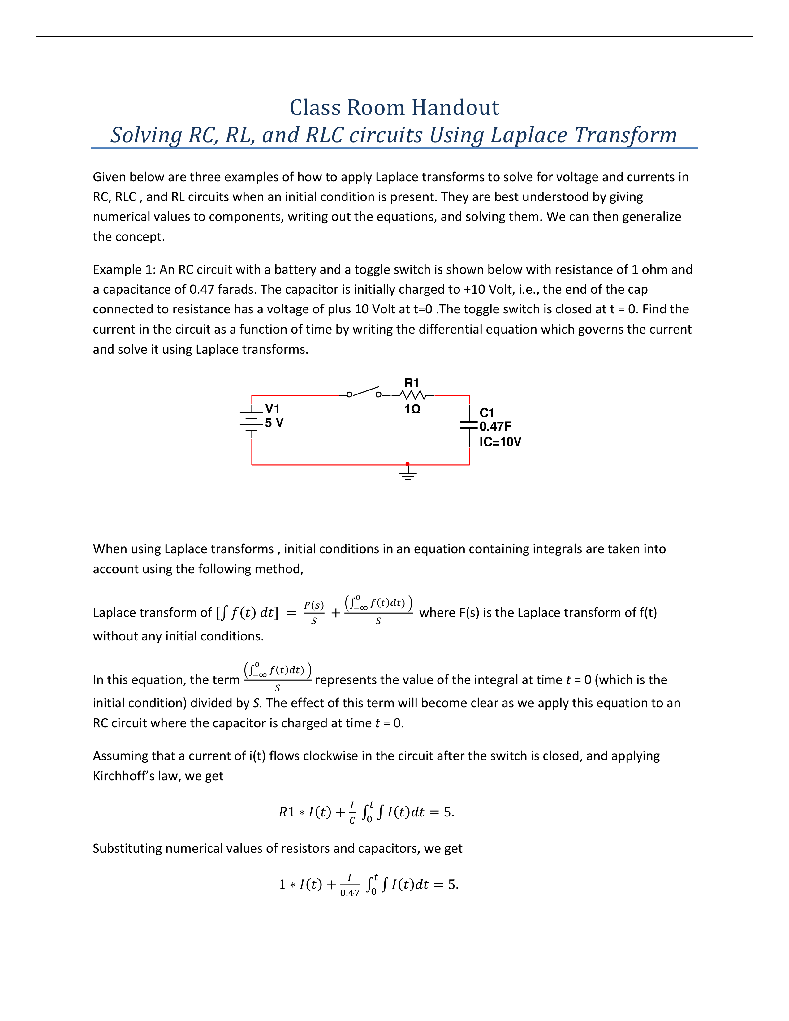 Solving RC, RLC and RL circuits using Laplace Transform_dr1zypbumo8_page1