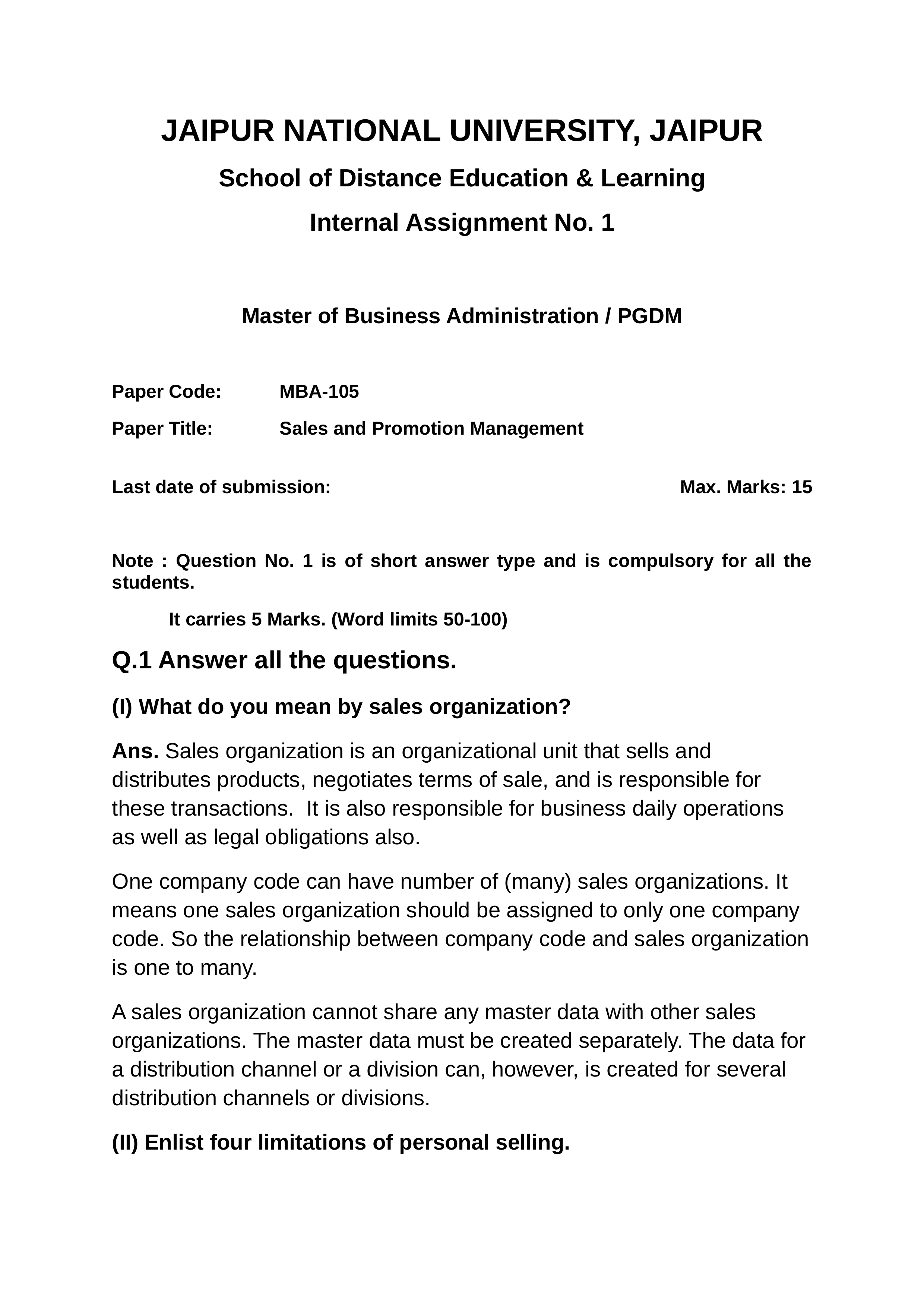 MBA-105 Sales and Promotion Management_dr3wogoyrp5_page1