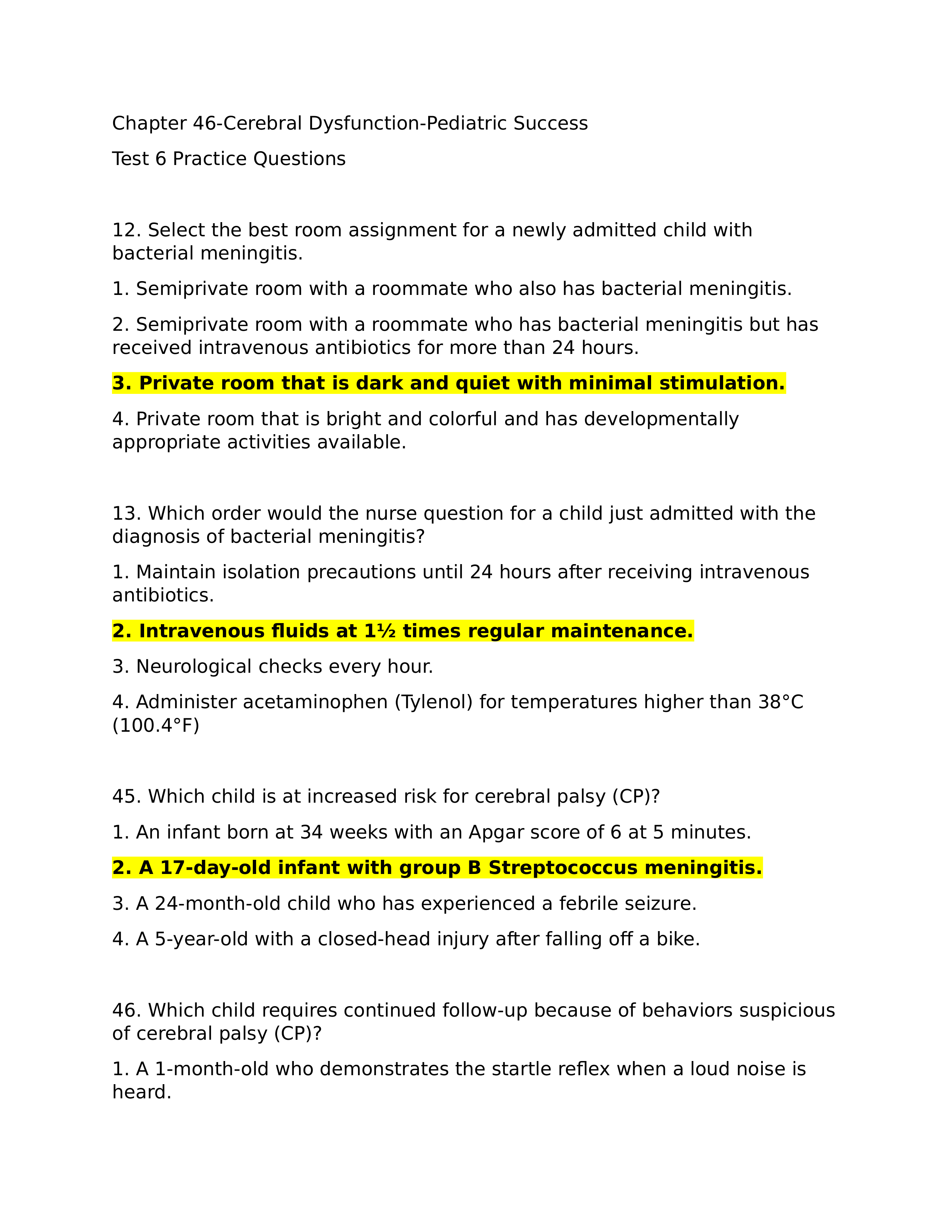 Test 6 Chapter 46 Cerebral Dysfunction Pediatric Success.doc_dr5a7izysve_page1