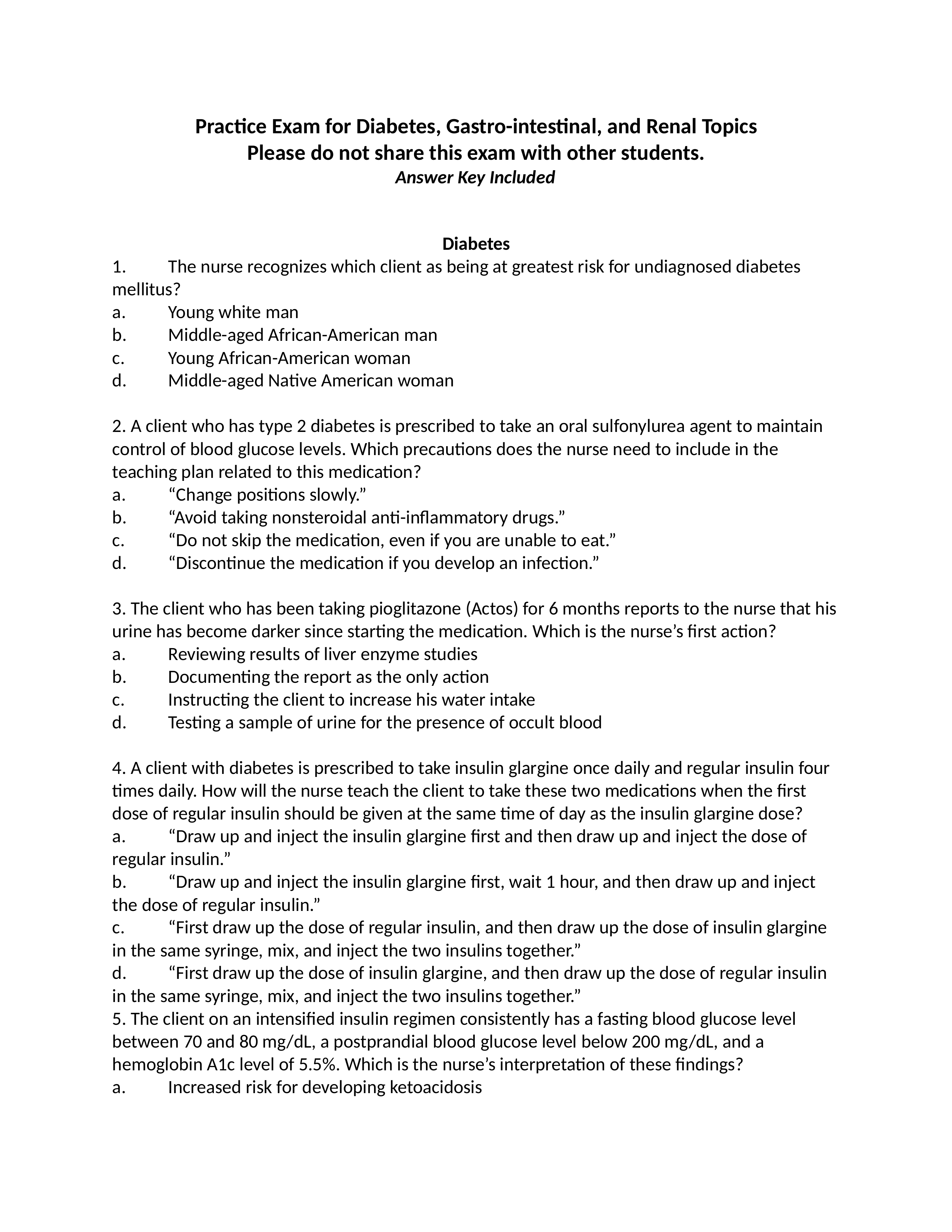 Practice Exam for Diabetes, Gastro-intestinal, and Renal Topics.docx_drb82ekza55_page1