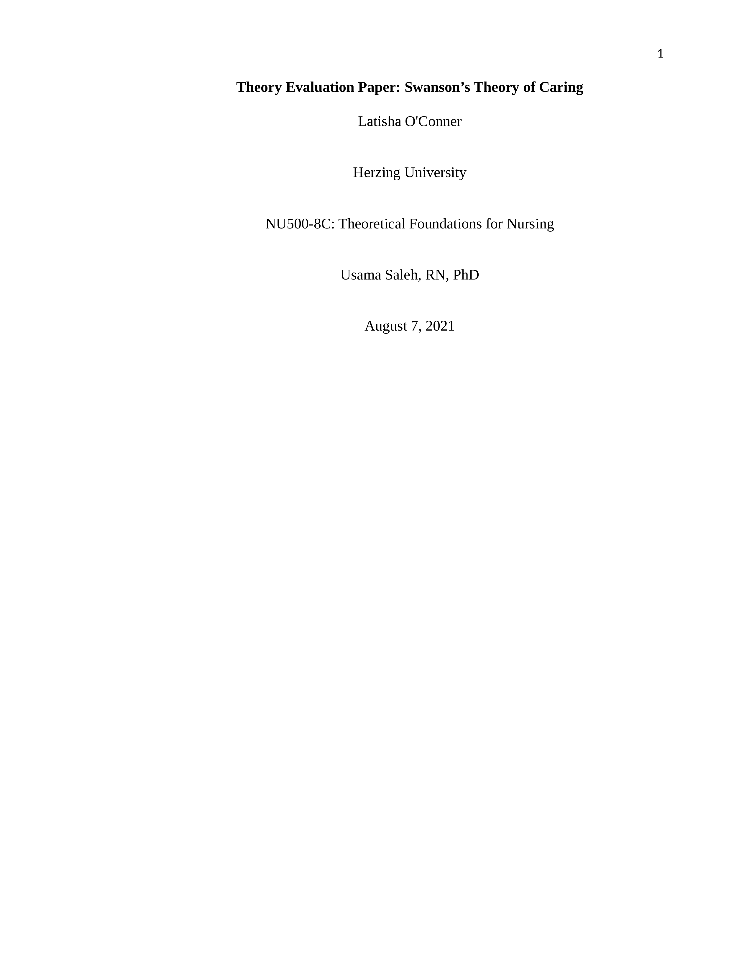 Theory Evaluation Paper - Swanson's Caring Theory.docx_drf9kbyd8e2_page1