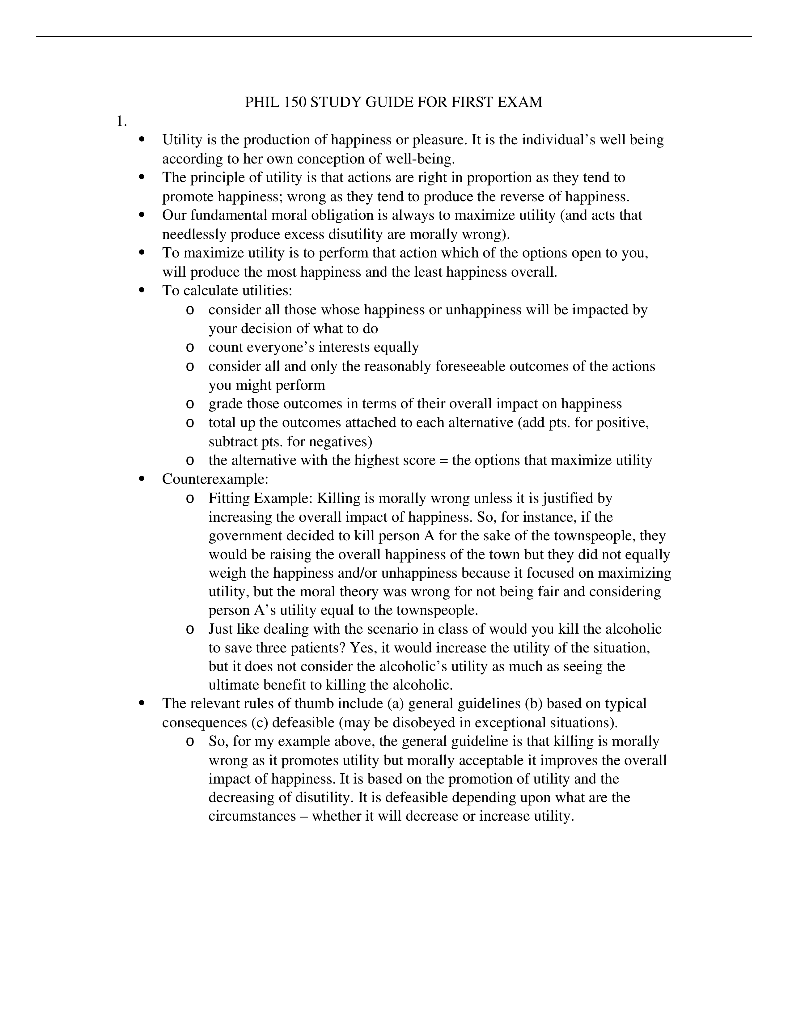 PHIL 150 STUDY GUIDE FOR FIRST EXAM_drm5pf4w32z_page1