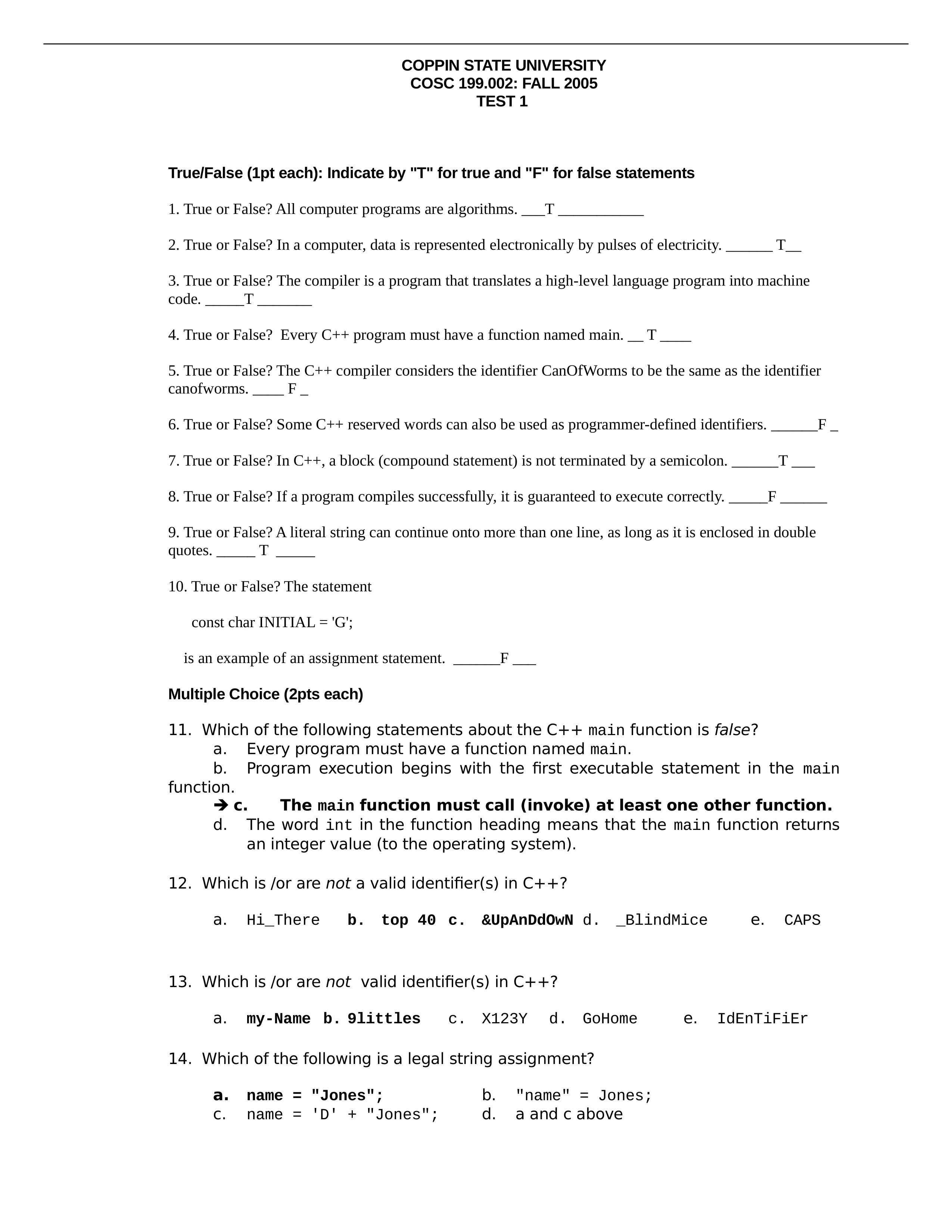 cosc 199 Solutions to test 1 fall 2005_drokegpvoqp_page1